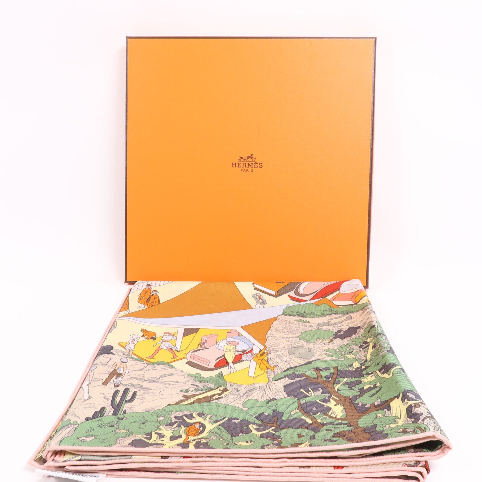 HERMES 絲質Scarf 90X90絲巾