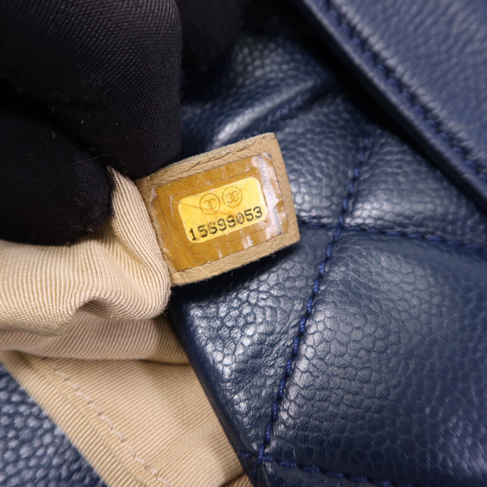 CHANEL 牛皮皮革Chain Shoulder Bag銀扣鏈帶肩背袋