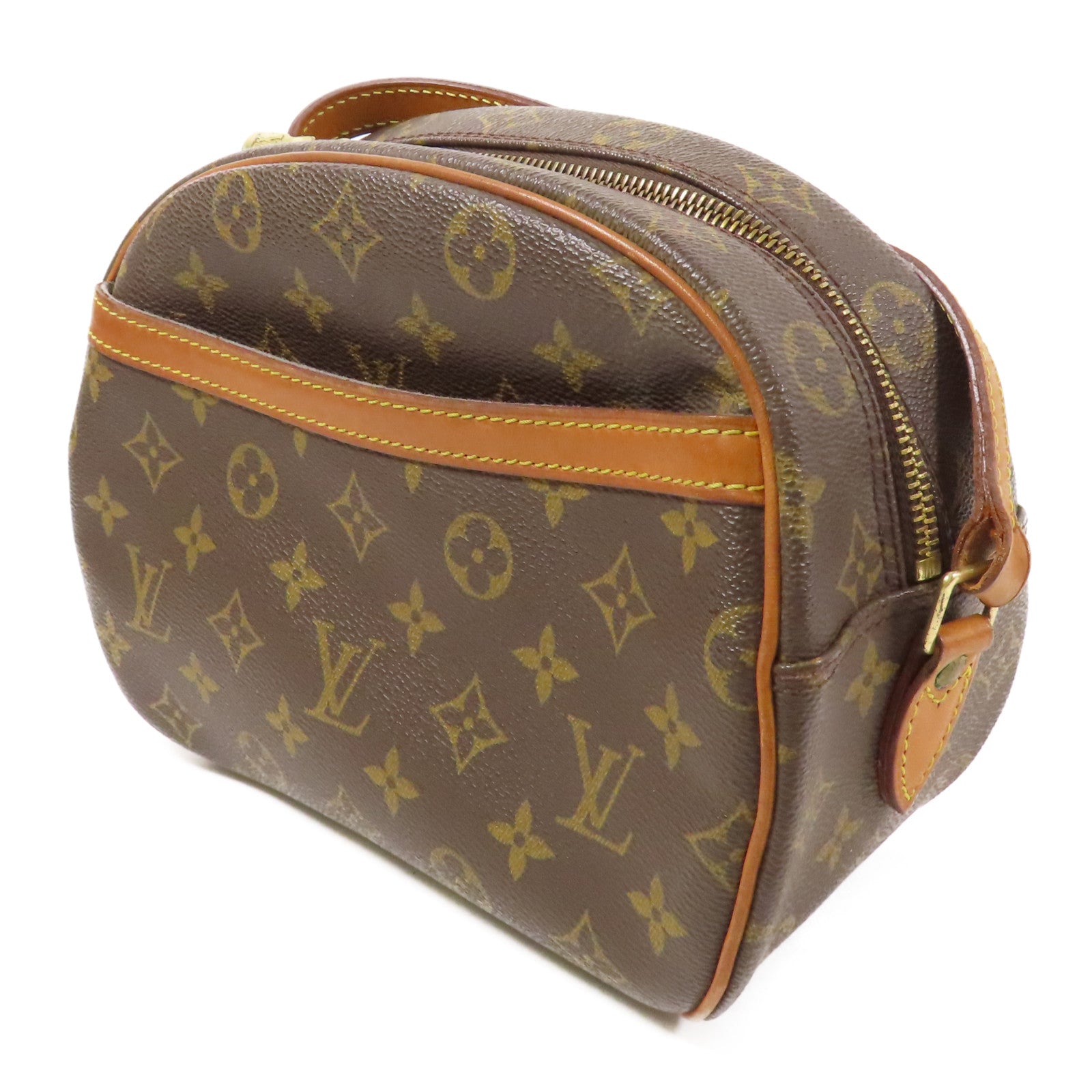 LOUIS VUITTON Monogram Blois金扣肩背袋棕色