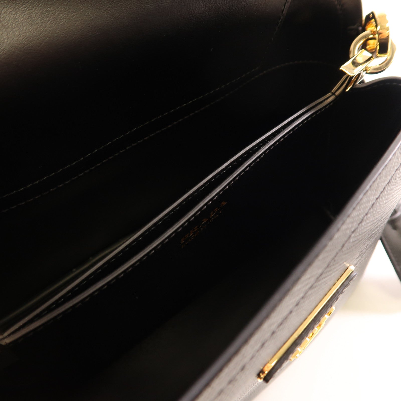 PRADA【激減優惠】 牛皮皮革2 Way Shoulder金扣手挽肩背兩用袋