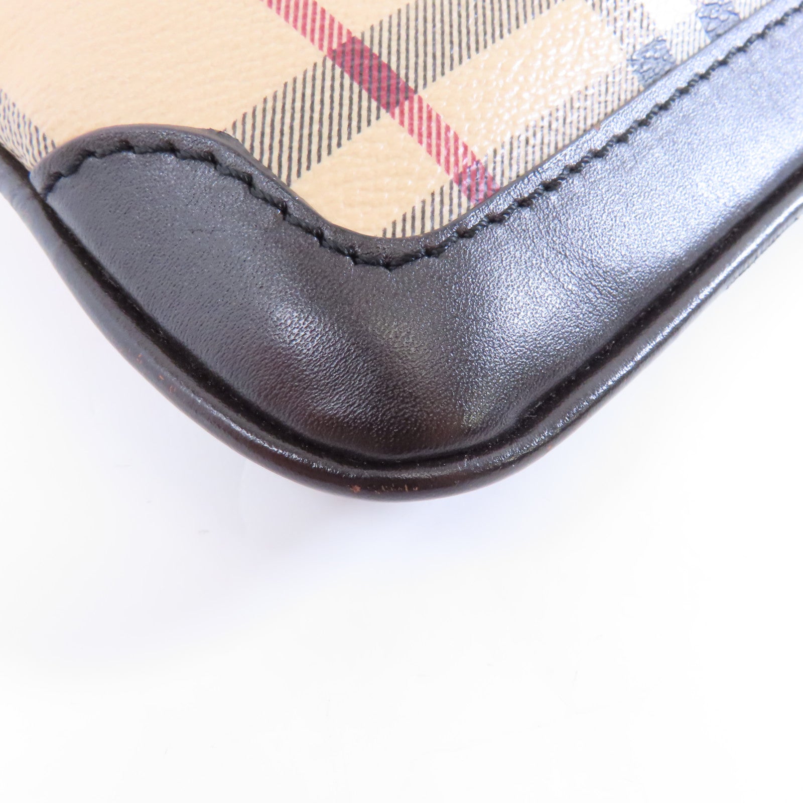 BURBERRY 塗層帆布Shoulder Bag金扣肩背袋啡色