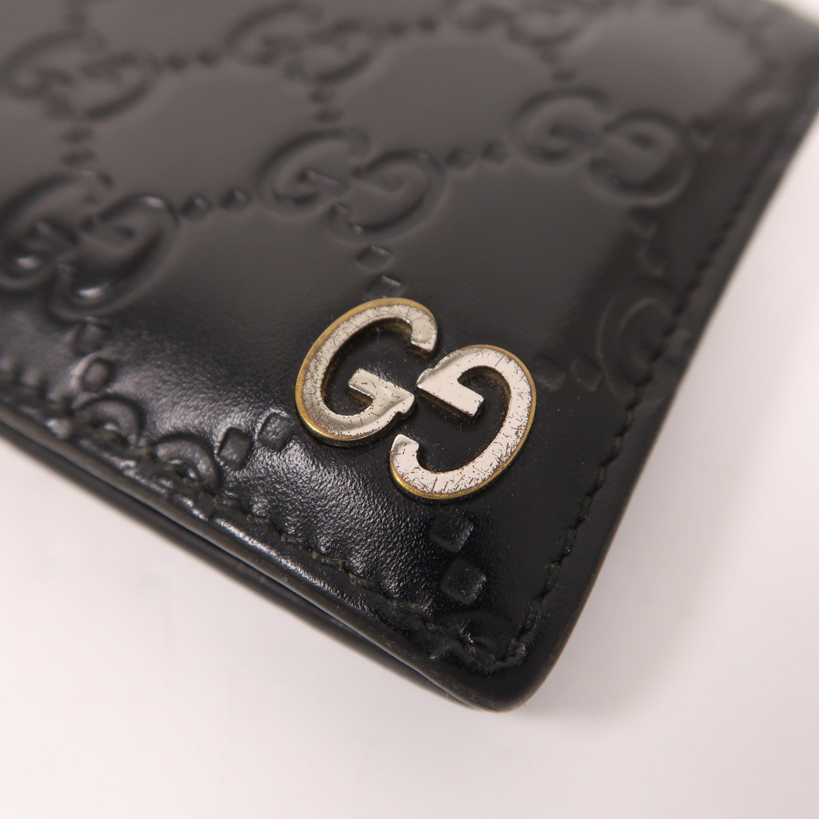 GUCCI 【激減優惠】牛皮皮革Signature Wallet錢包