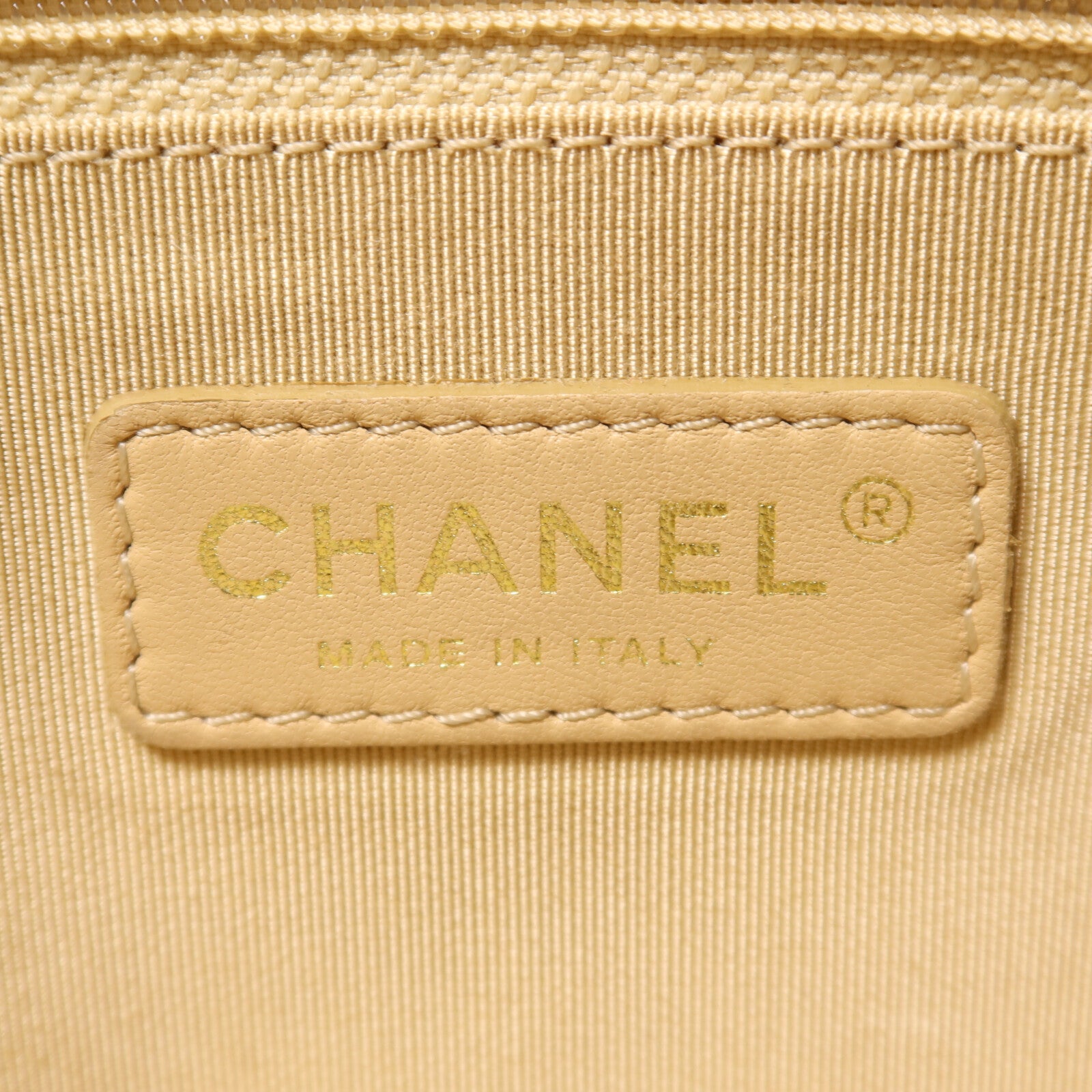 CHANEL 牛皮皮革Chain Shoulder金扣鏈帶肩背袋