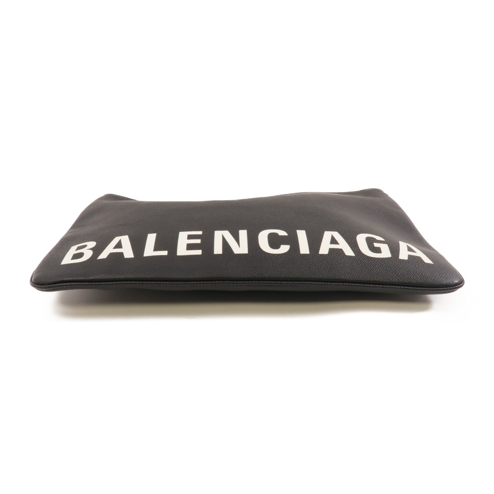 BALENCIAGA 牛皮皮革Clutch Bag金扣手拿包黑色