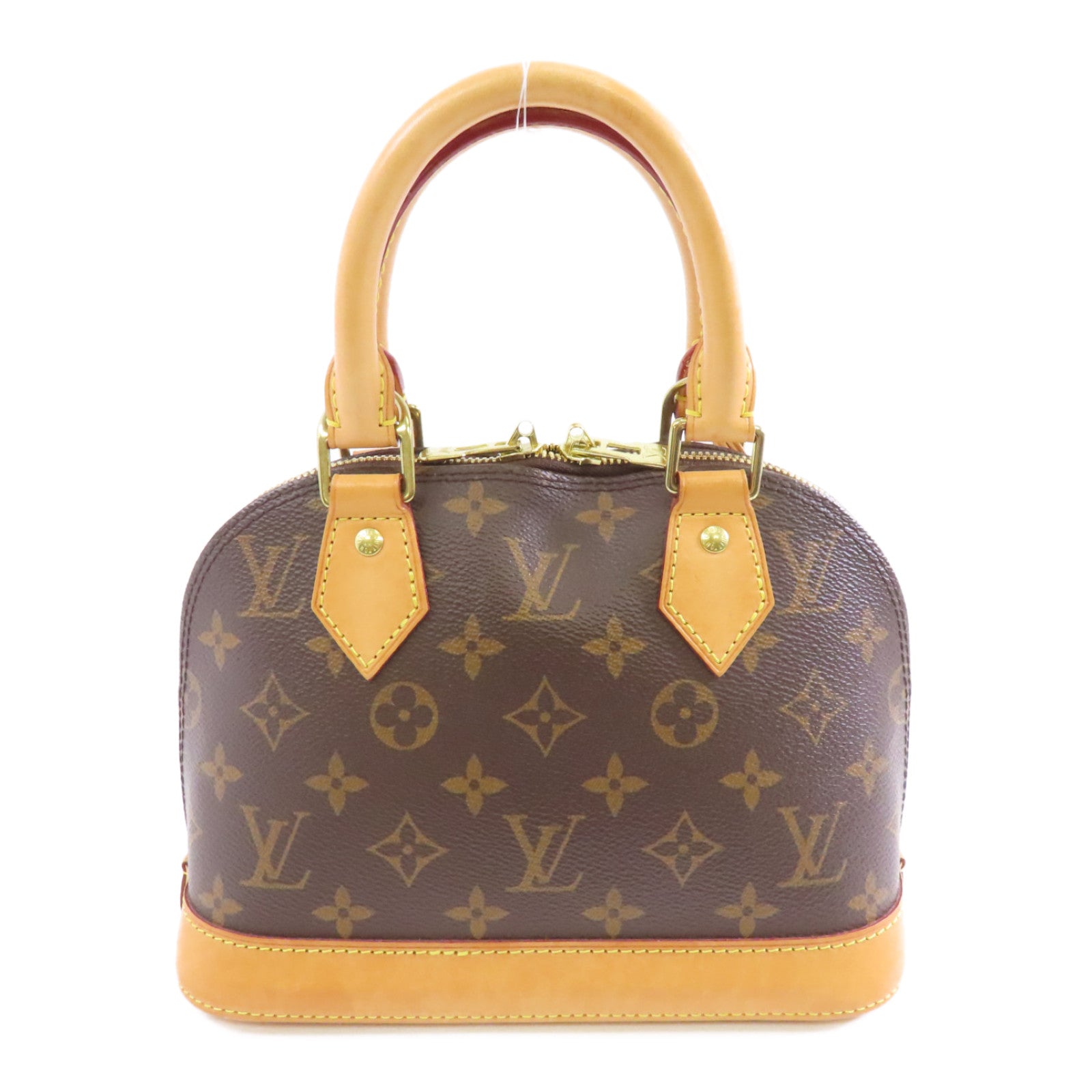 LOUIS VUITTON Monogram Alma BB金扣手挽肩背兩用袋啡色