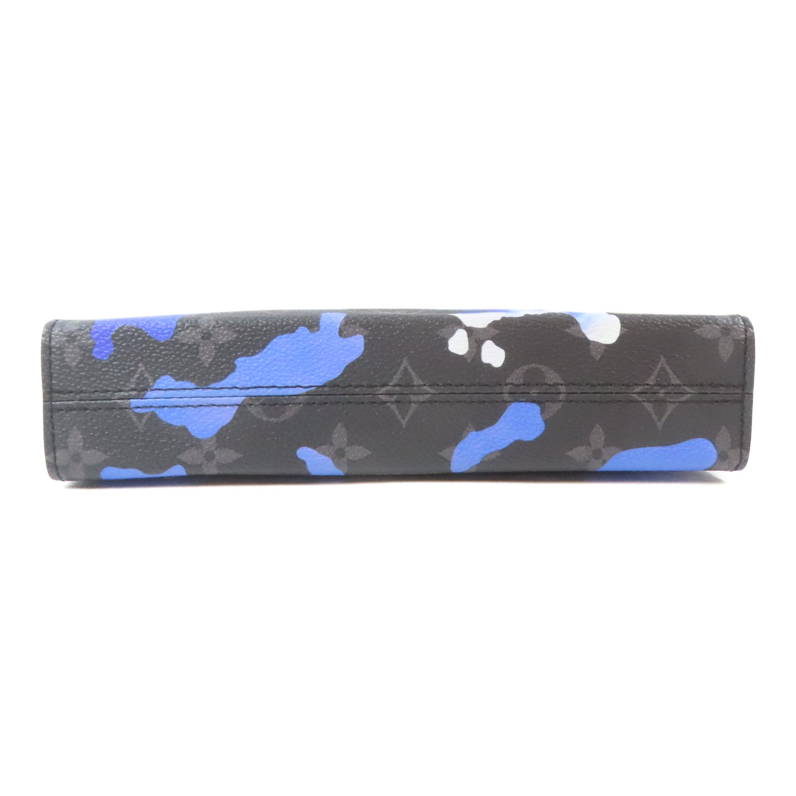 LOUIS VUITTON Monogram Eclipse Pochette To Go銀扣肩背袋黑色