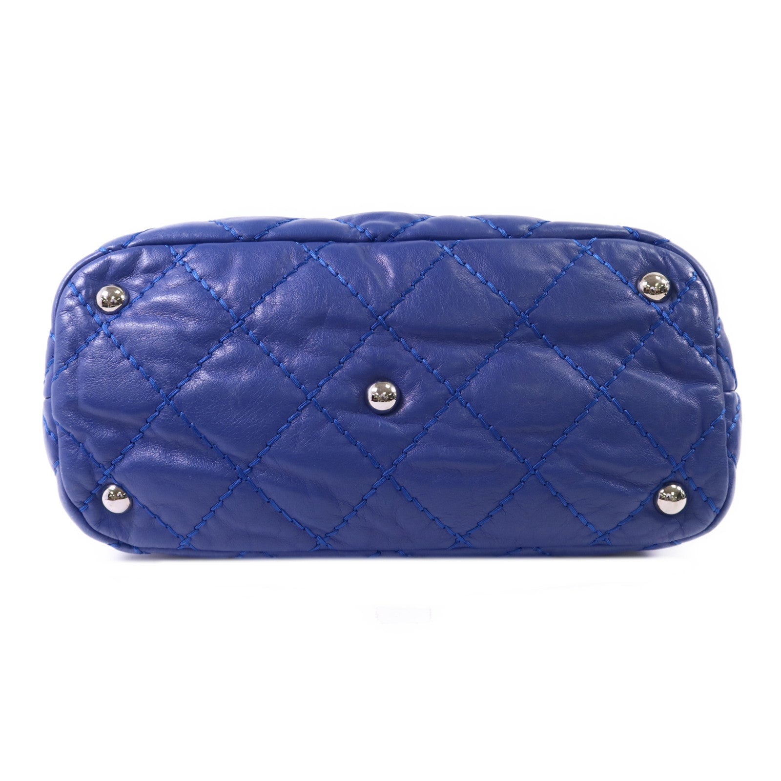 CHANEL 牛皮皮革Chain Shoulder Bag銀扣鏈帶肩背袋
