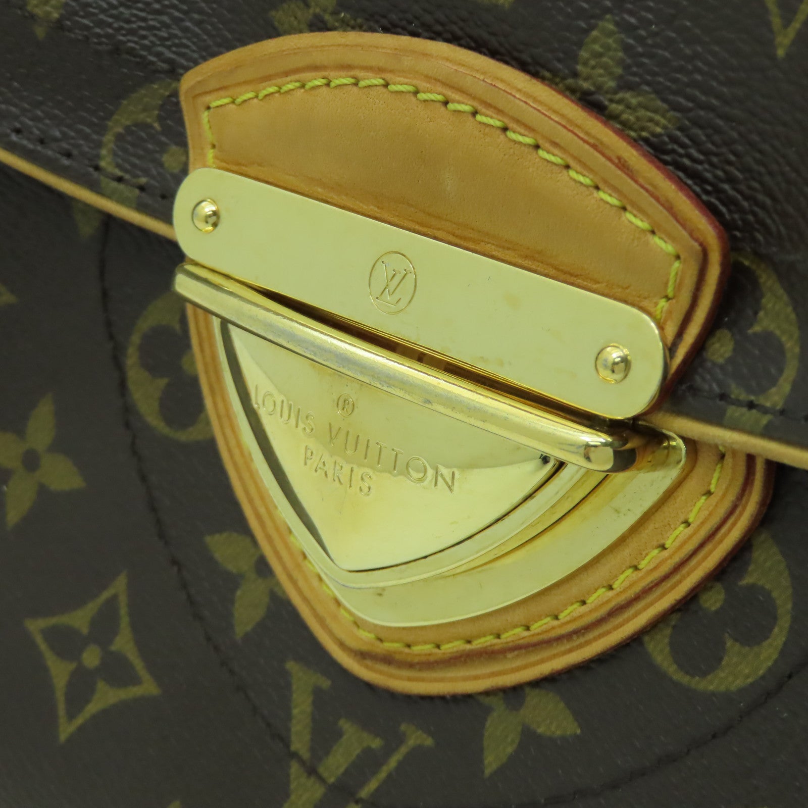 LOUIS VUITTON 【激減優惠】Monogram Beverly MM金扣肩背袋啡色