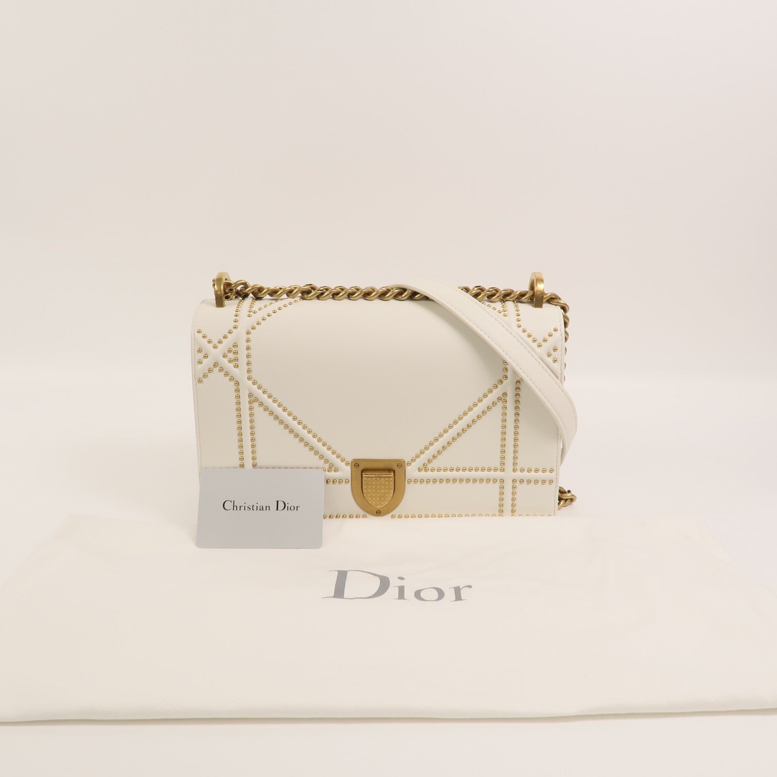 Dior 【激減優惠】牛皮皮革Diorama鏈帶肩背袋