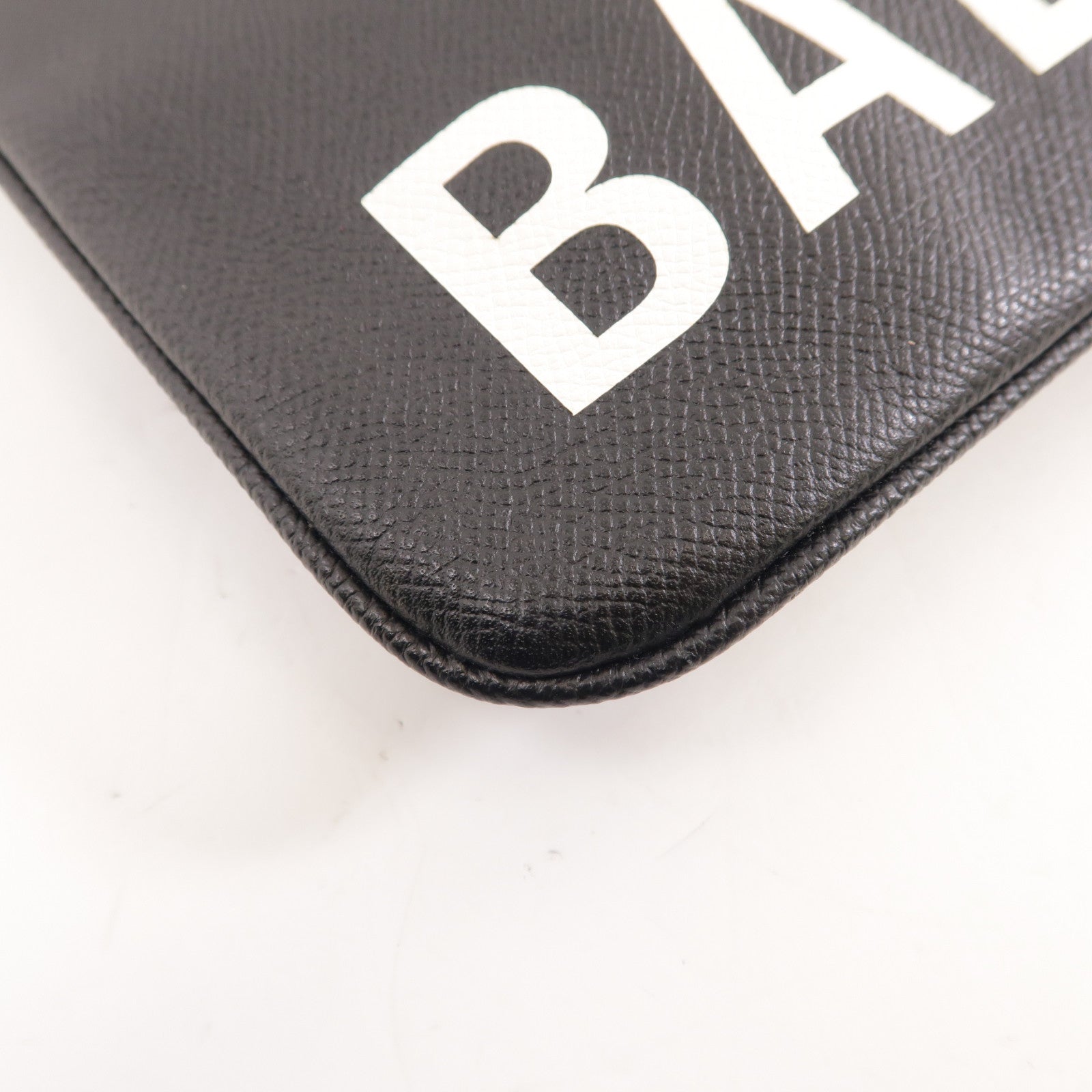 BALENCIAGA 牛皮皮革Clutch Bag金扣手拿包黑色