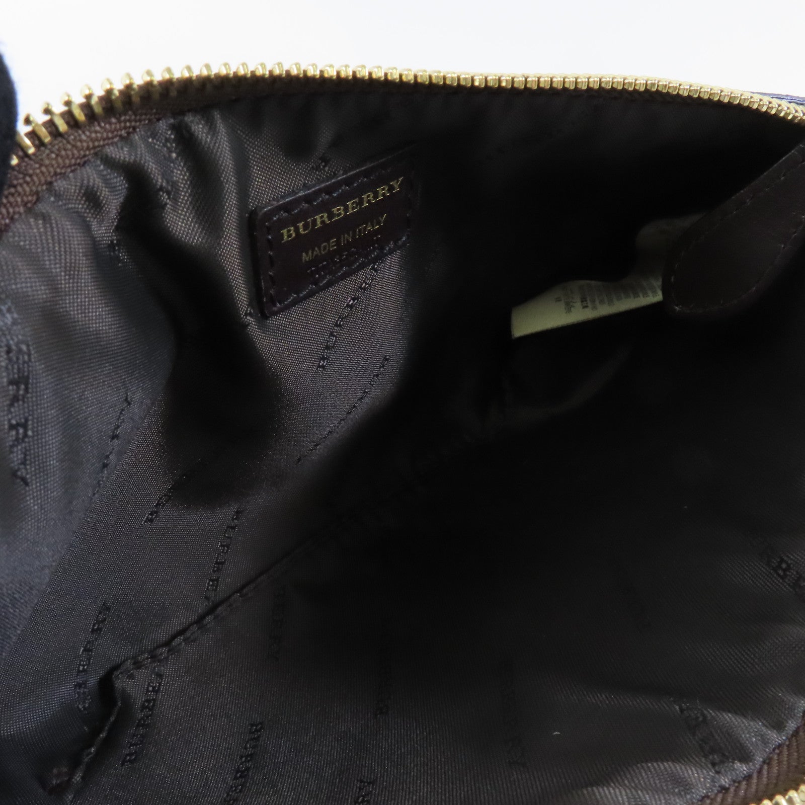 BURBERRY 塗層帆布Shoulder Bag金扣肩背袋啡色