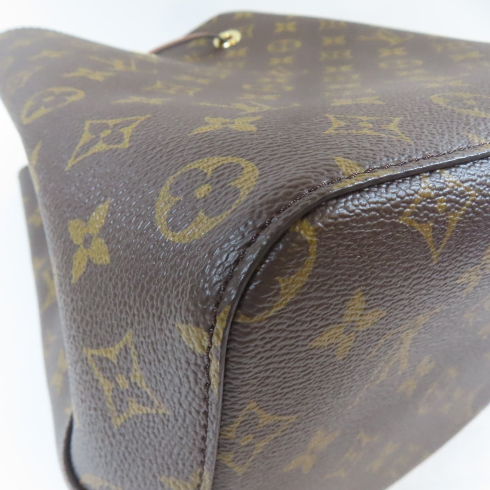LOUIS VUITTON Monogram Neo Noe MM金扣肩背袋啡色