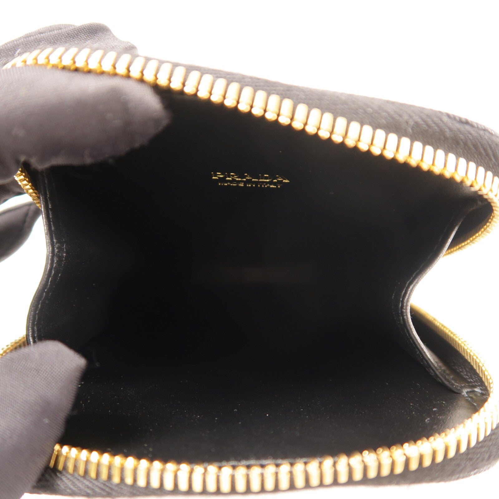 PRADA 牛皮皮革Phone Bag金扣手挽肩背兩用袋