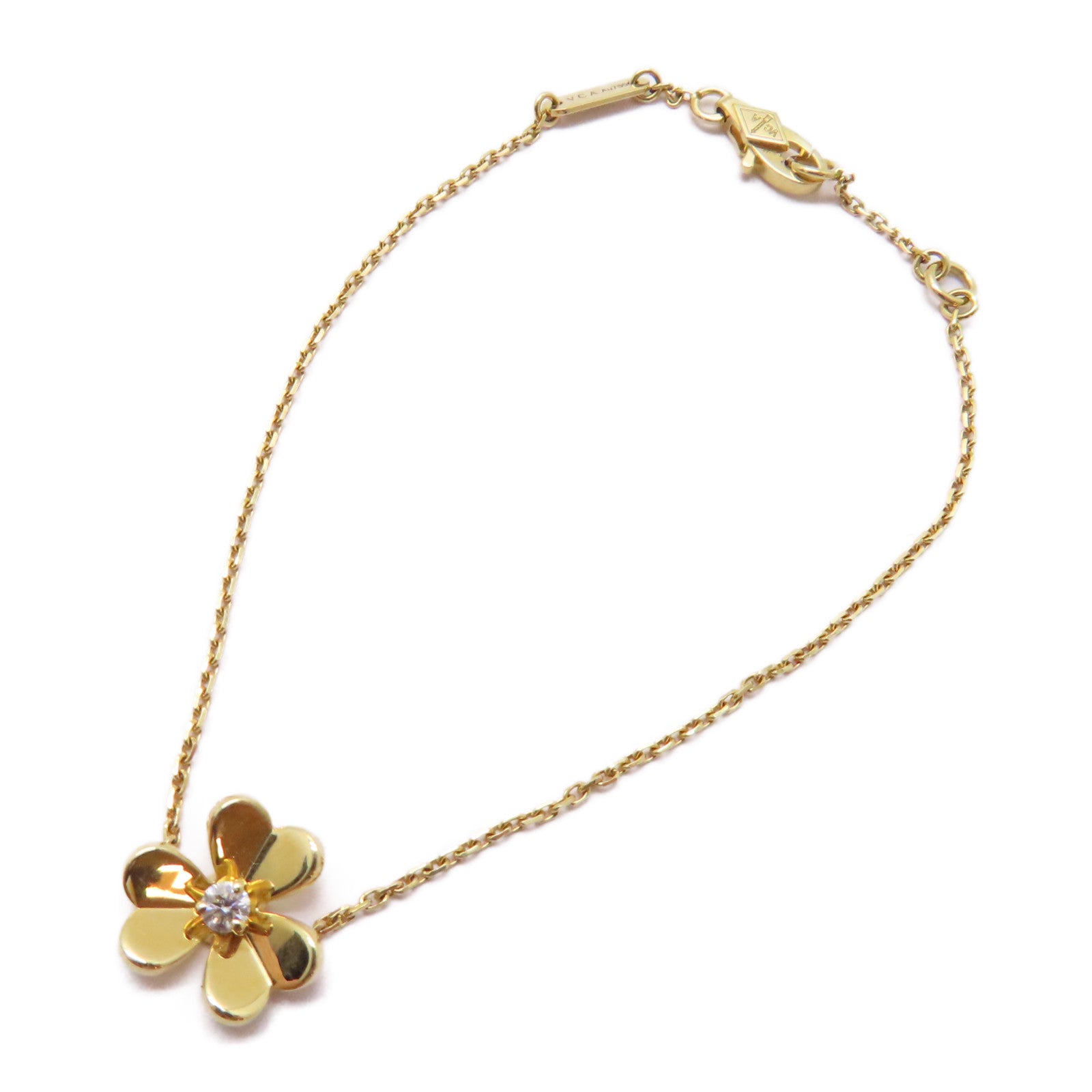 Van Cleef & Arpels 【激減優惠】18K黃金Frivole Mini Diamond Bracelet 0.05ct鑽石手鏈