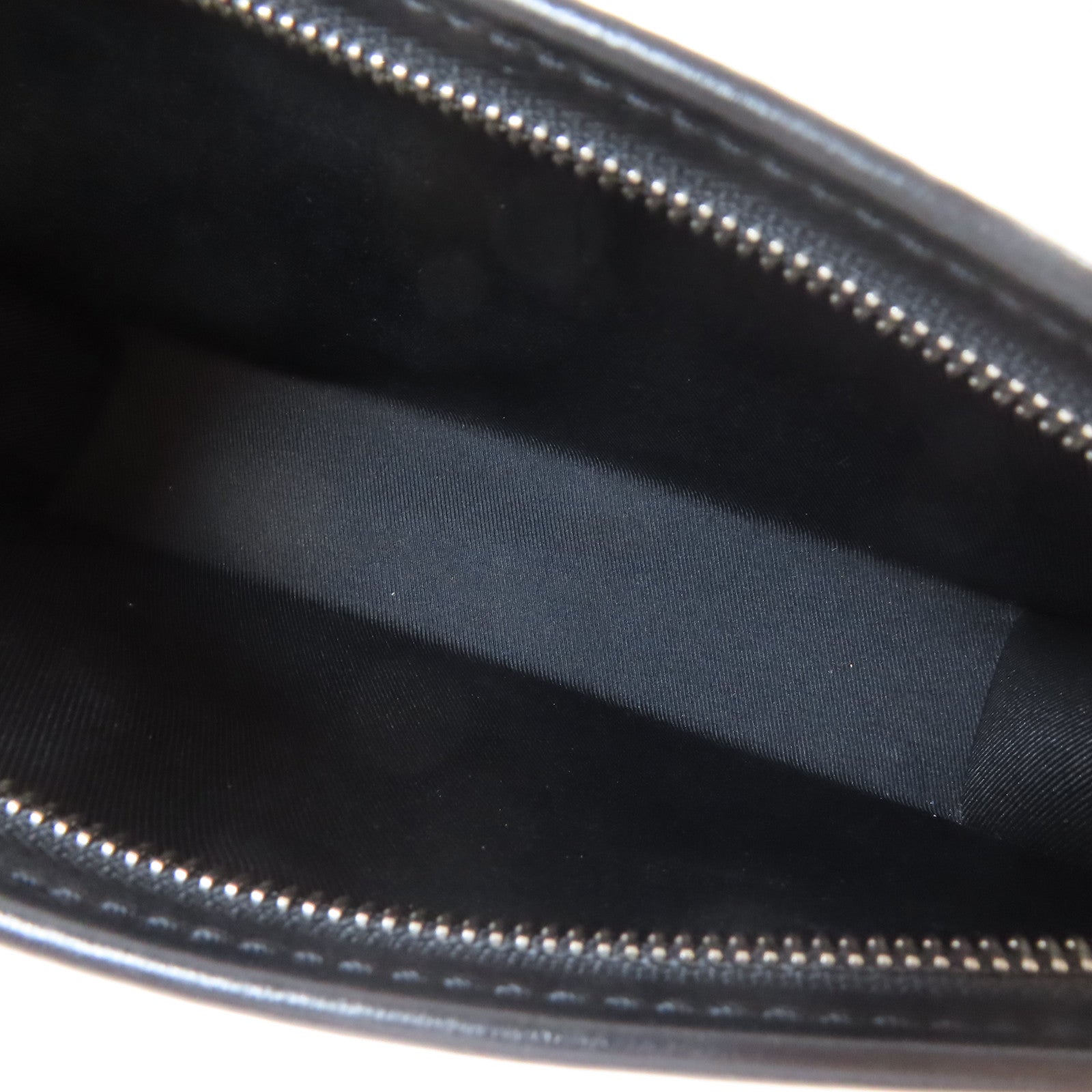 LOUIS VUITTON Monogram Eclipse Pochette To Go銀扣肩背袋黑色