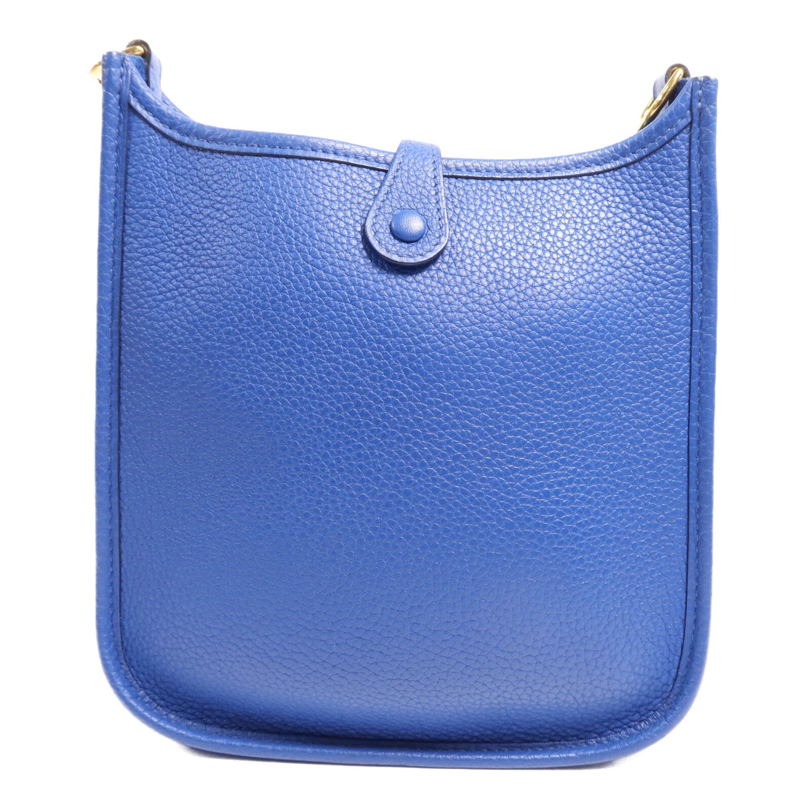 HERMES Clemence皮革Evelyne TPM金扣肩背袋Deep Blue