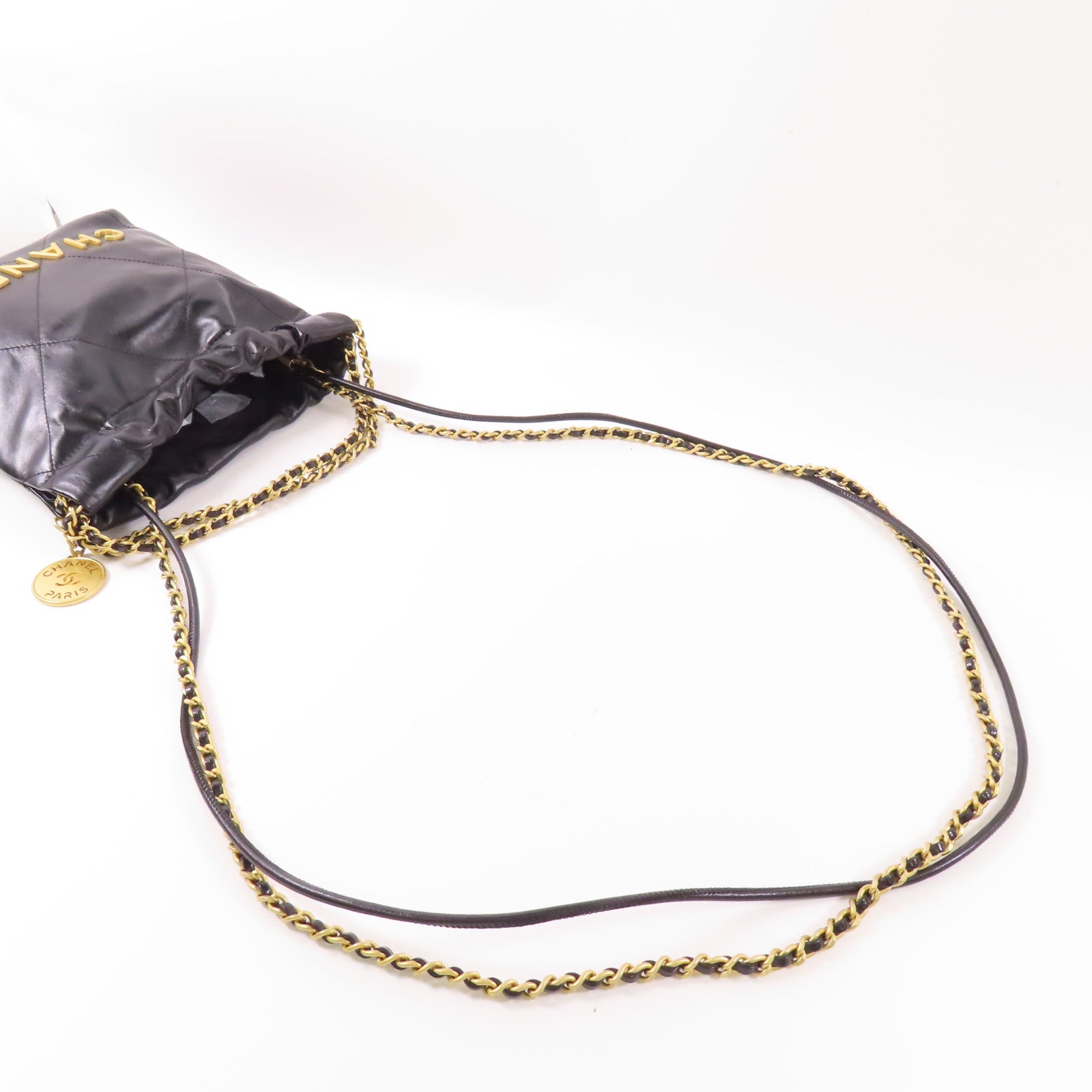 CHANEL 羊皮皮革Chanel 22 Mini金扣手挽肩背兩用袋