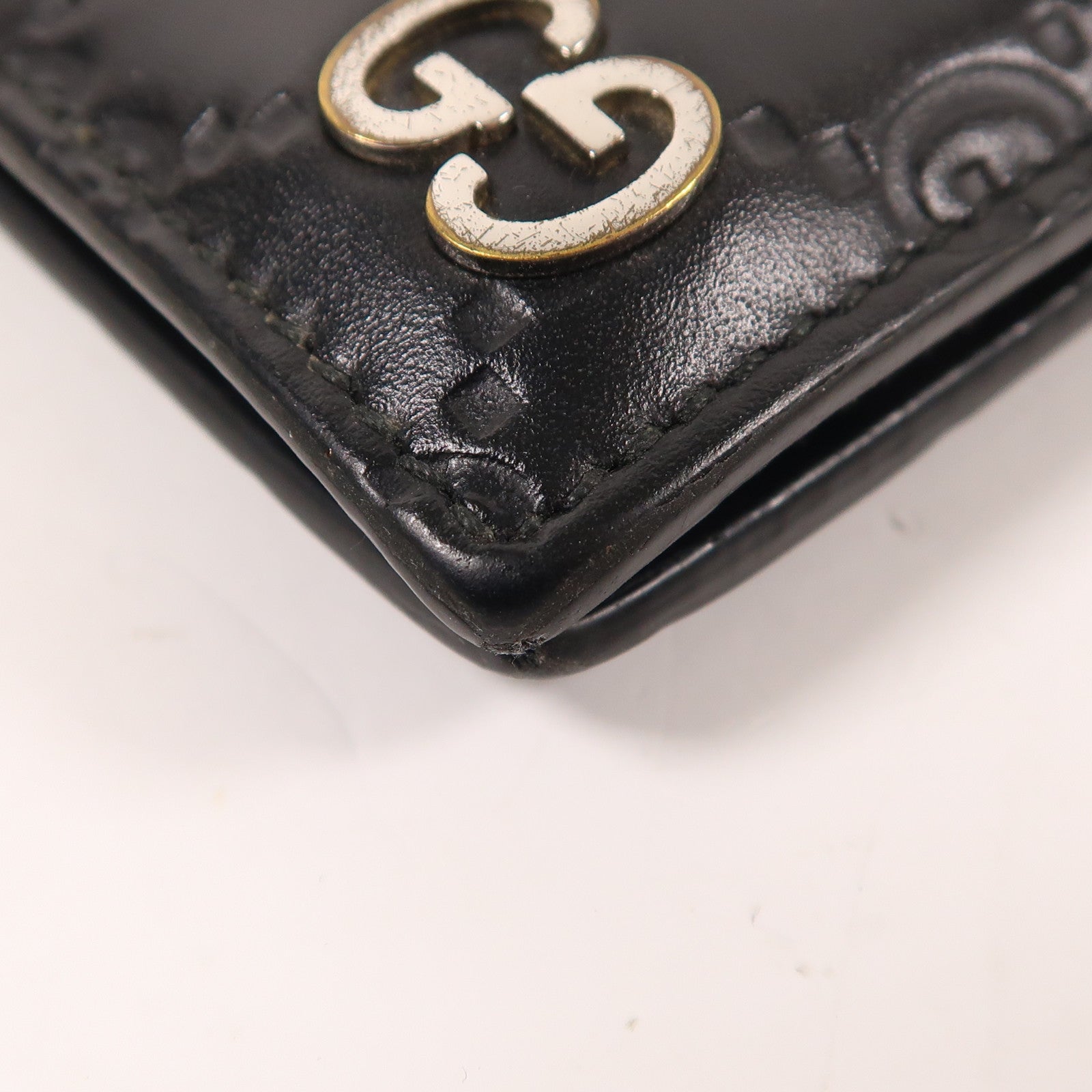 GUCCI 【激減優惠】牛皮皮革Signature Wallet錢包