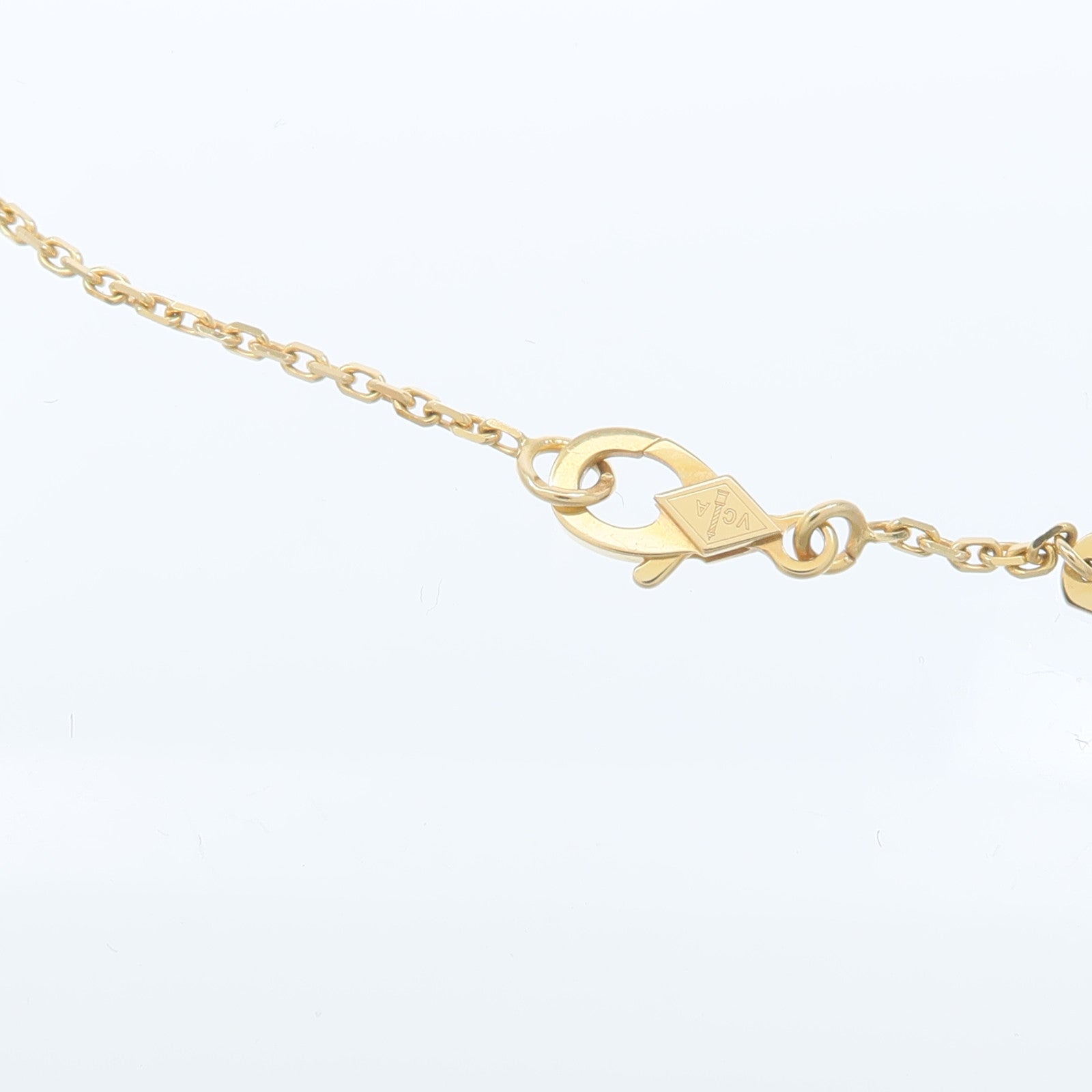 Van Cleef & Arpels 18K黃金Vintage Alhambra Necklace黑瑪瑙項鍊