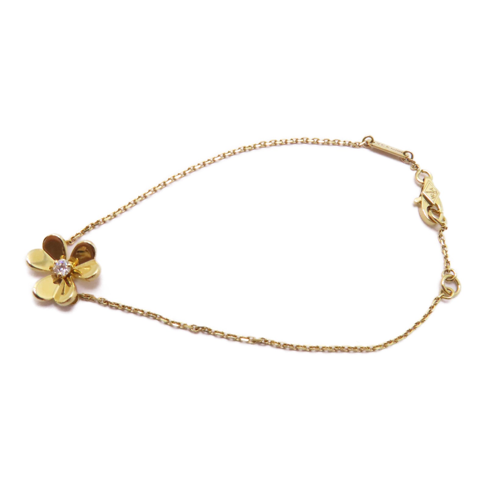 Van Cleef & Arpels 【激減優惠】18K黃金Frivole Mini Diamond Bracelet 0.05ct鑽石手鏈