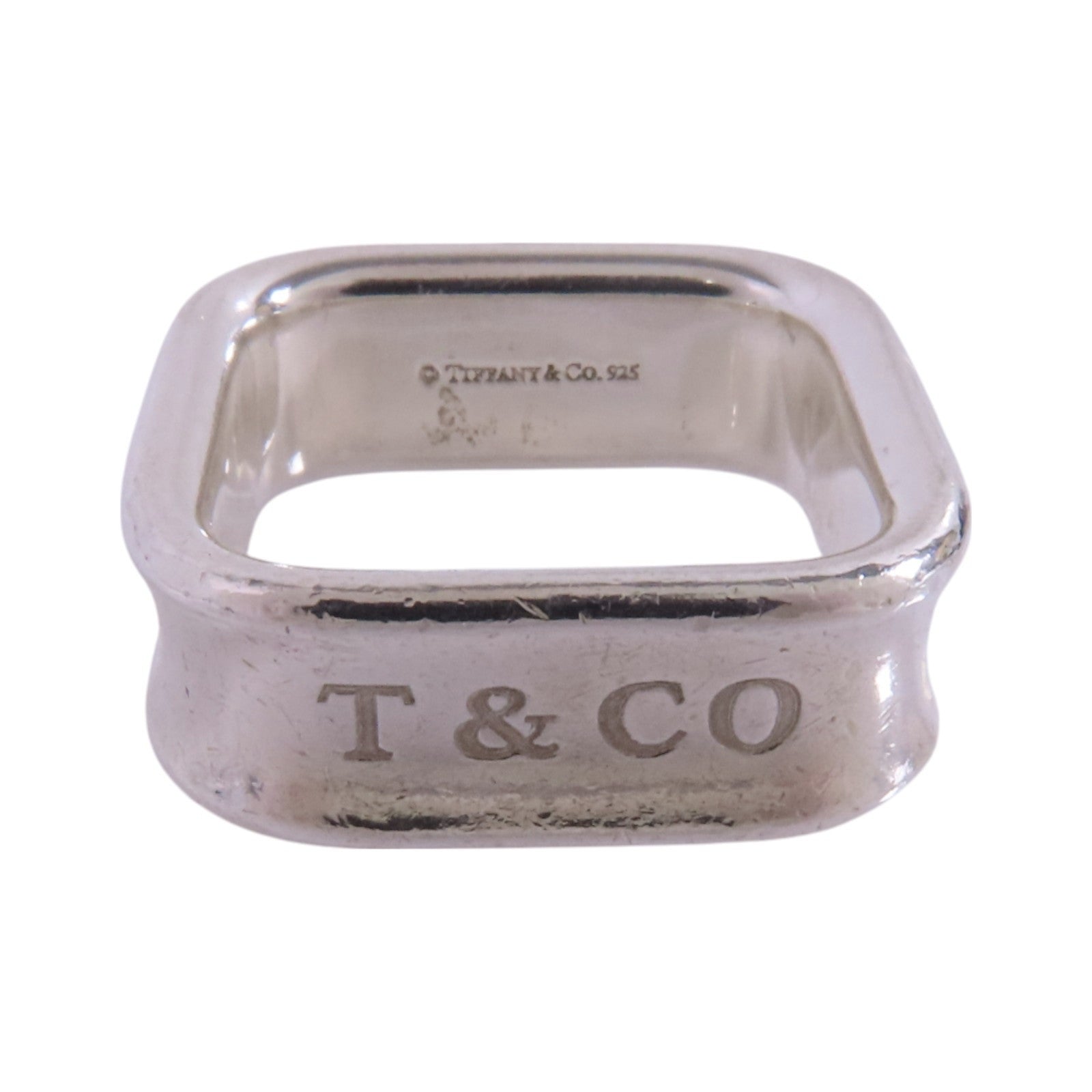 TIFFANY＆CO 925純銀1837 Square Silver Ring戒指US#6.5
