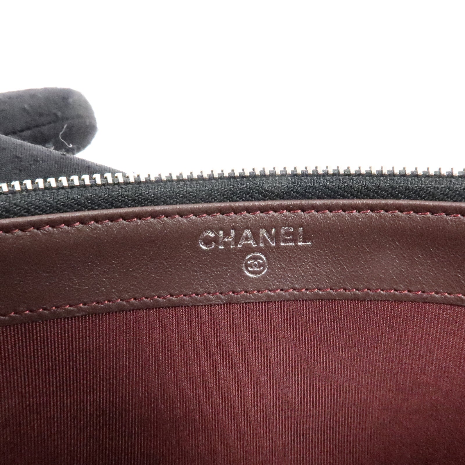 CHANEL 羊皮皮革Classic Double Zip Cluth鏈帶肩背袋