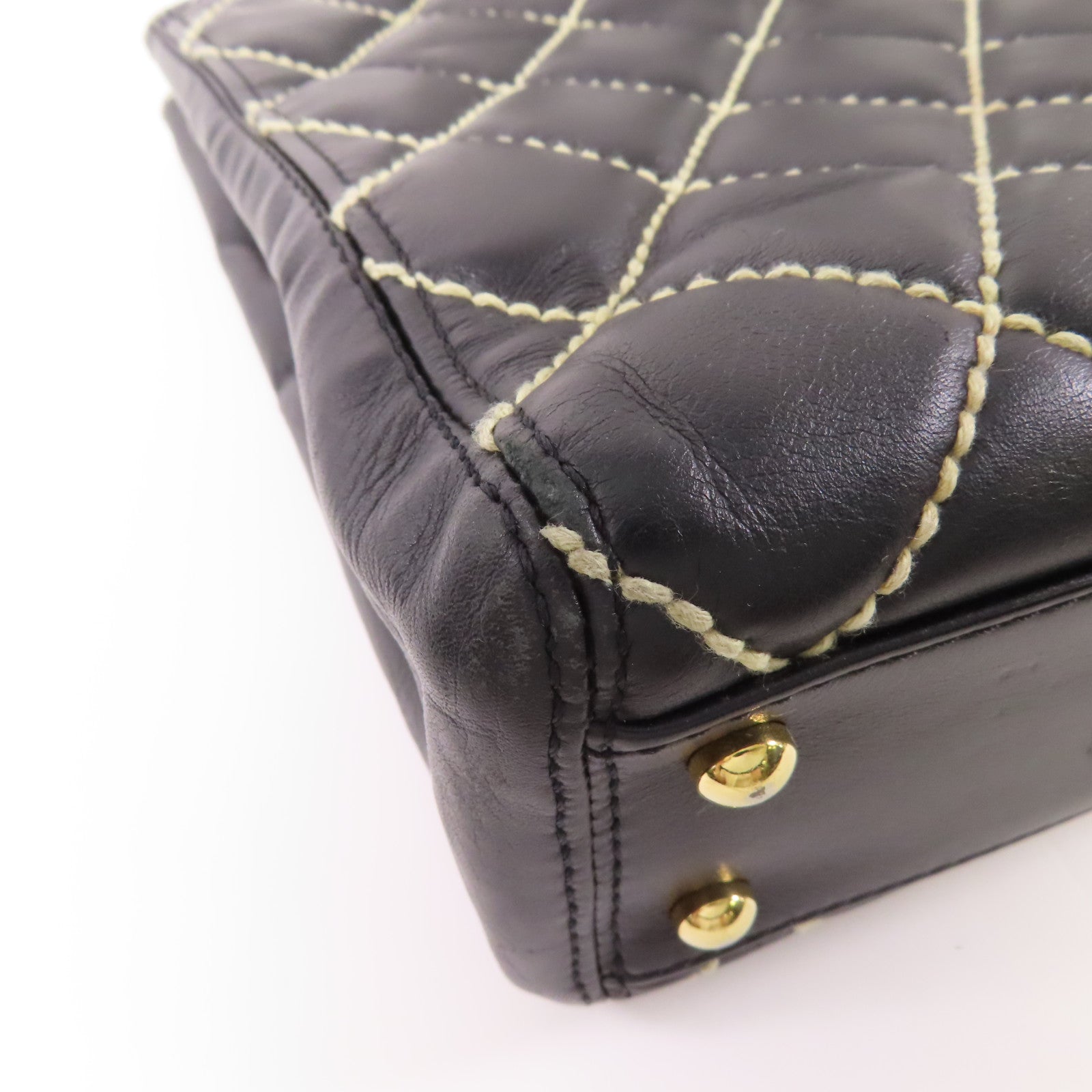 CHANEL 牛皮皮革Shoulder Bag金扣肩背袋