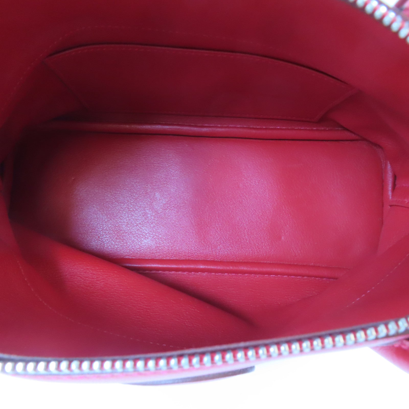 HERMES 【激減優惠】Swift皮革Bolide 27銀扣手挽肩背兩用袋Rouge Garance/紅色