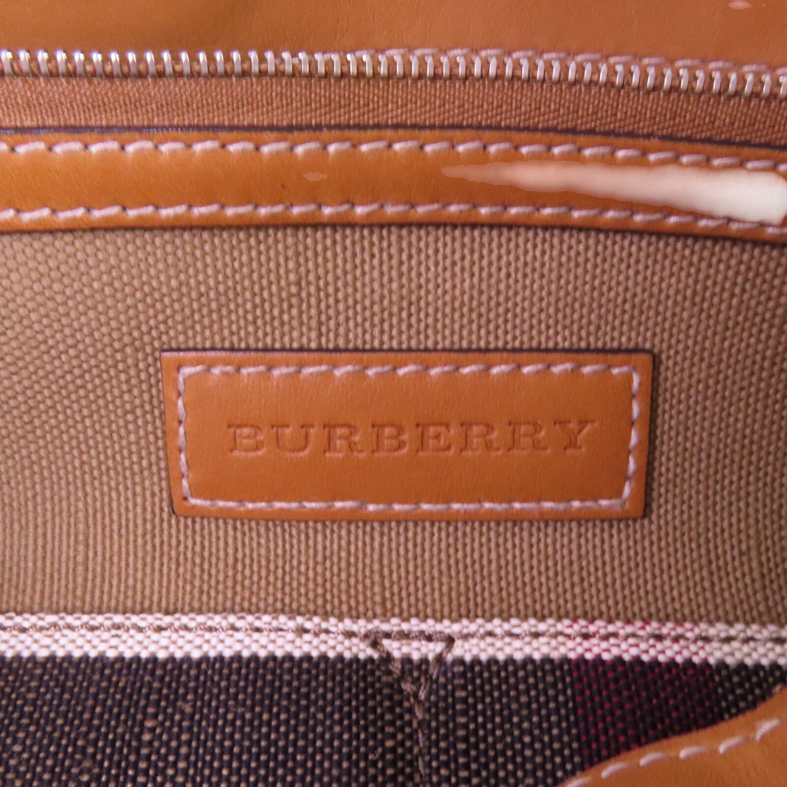 BURBERRY 帆布2Way Shouldre Bag金扣手挽肩背兩用袋