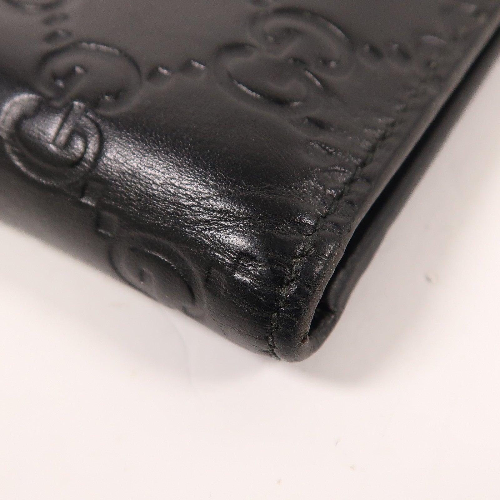 GUCCI 【激減優惠】牛皮皮革Signature Wallet錢包