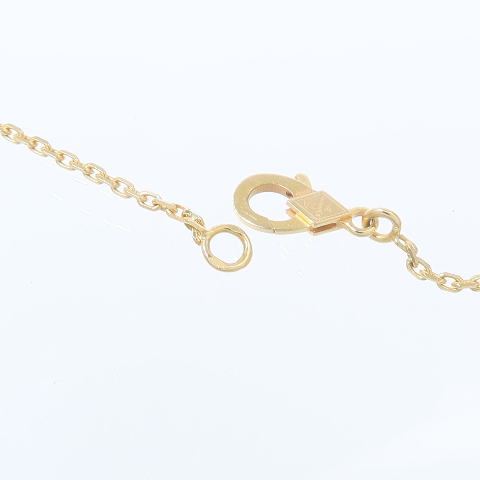 Van Cleef & Arpels 18K黃金Vintage Alhambra Necklace黑瑪瑙項鍊