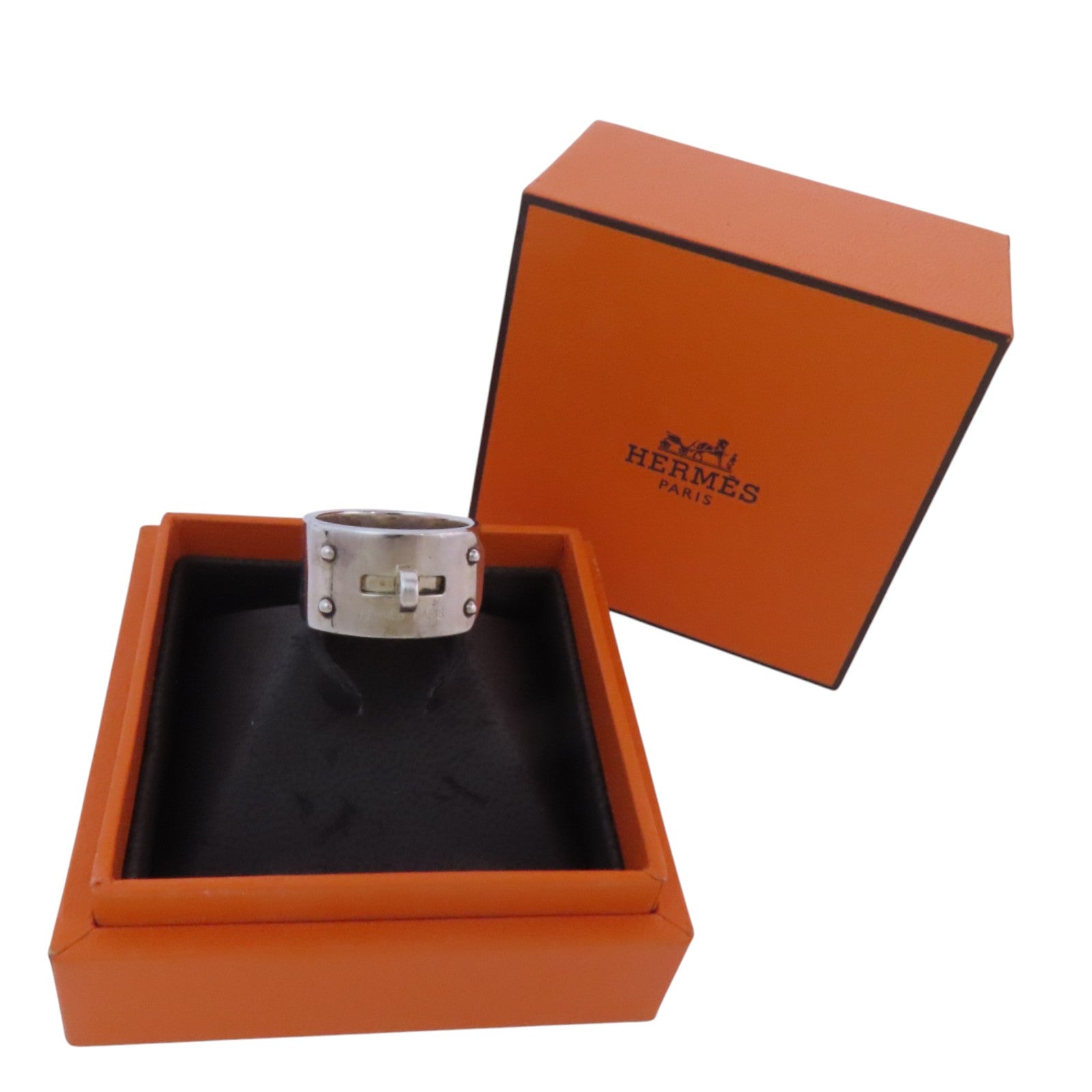 HERMES 925純銀Kelly Ring戒指#56/US#7.5