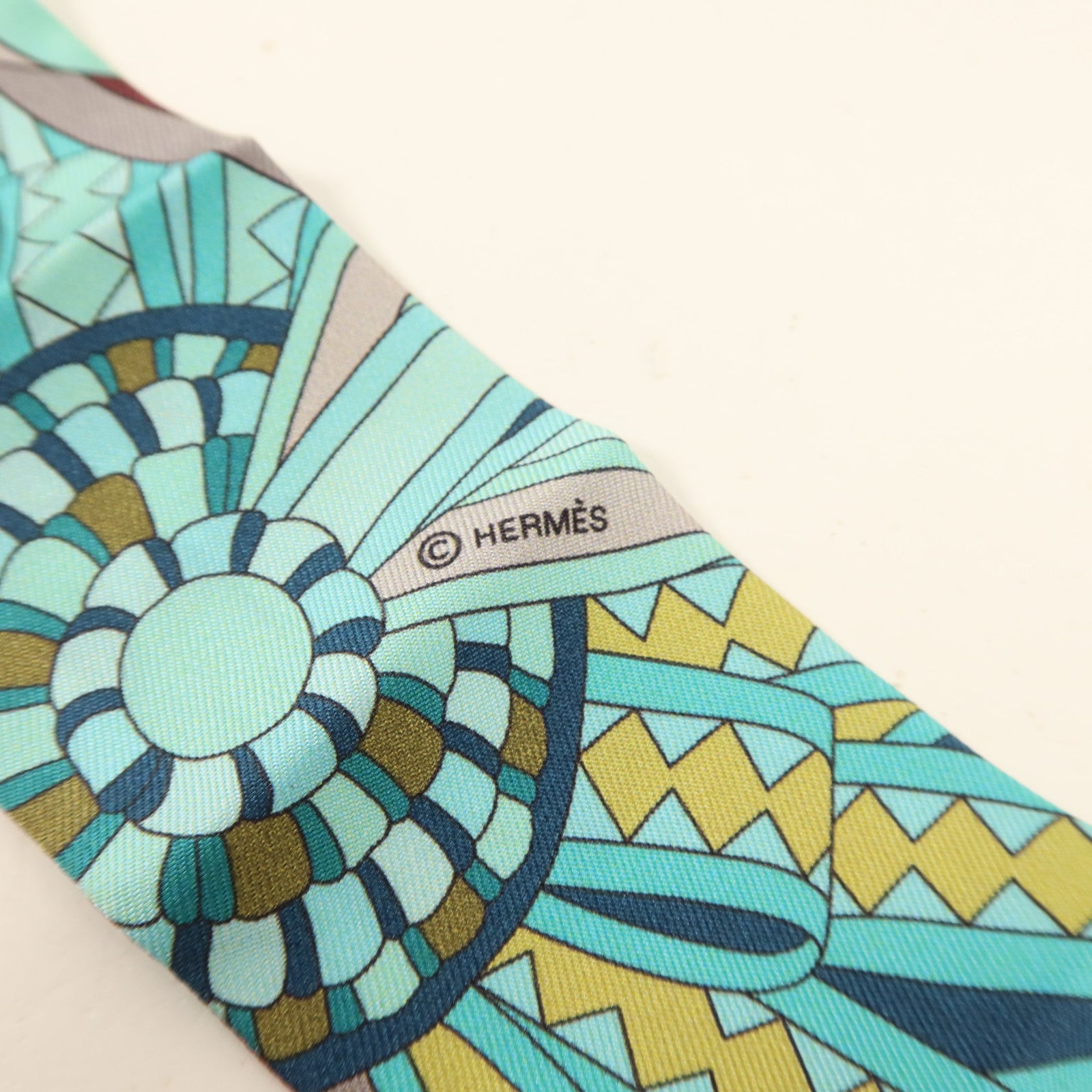HERMES 絲質Twilly絲巾