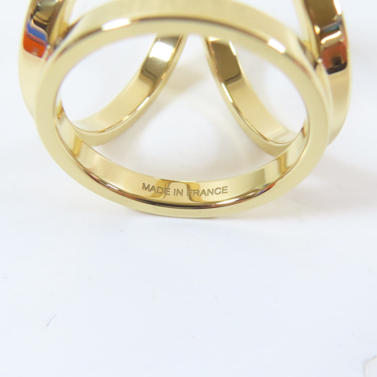 HERMES 金屬Scarf Ring圍巾環金色