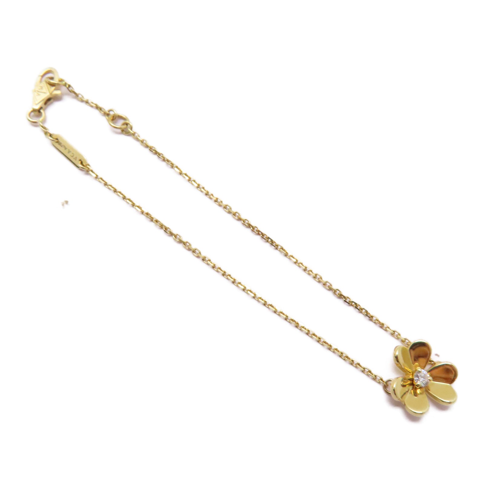 Van Cleef & Arpels 【激減優惠】18K黃金Frivole Mini Diamond Bracelet 0.05ct鑽石手鏈