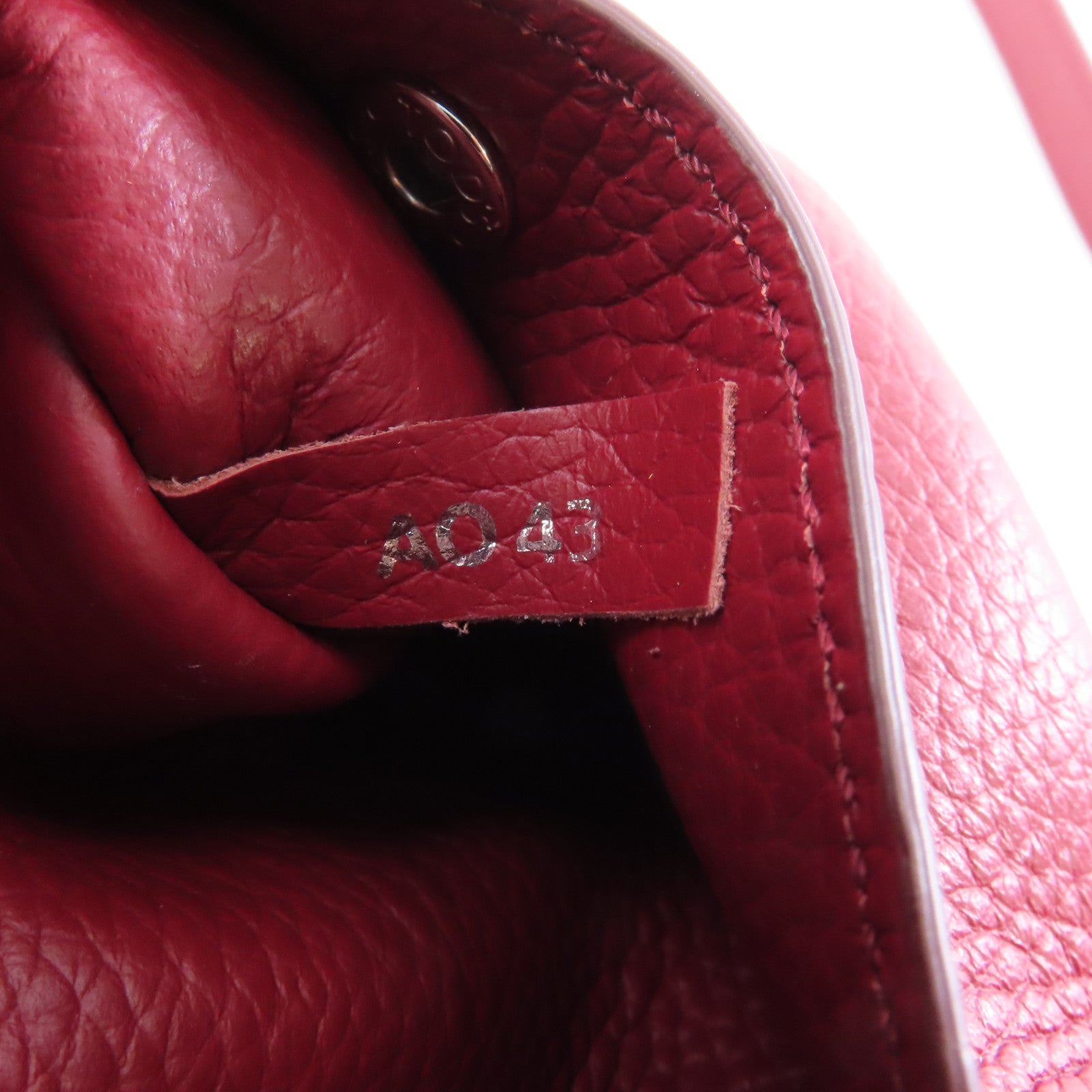 TOD’S 牛皮皮革2way Shoulder Bag銀扣手挽肩背兩用袋紅色