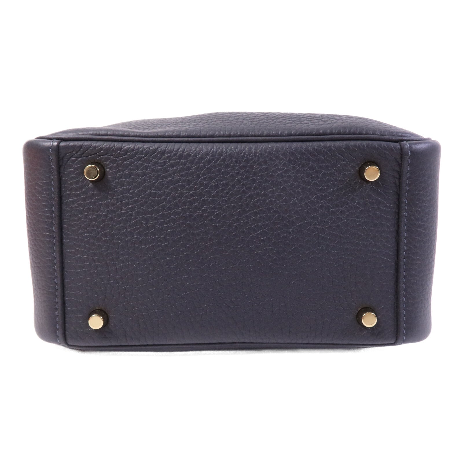 HERMES Clemence皮革Mini Lindy金扣肩背袋Caban