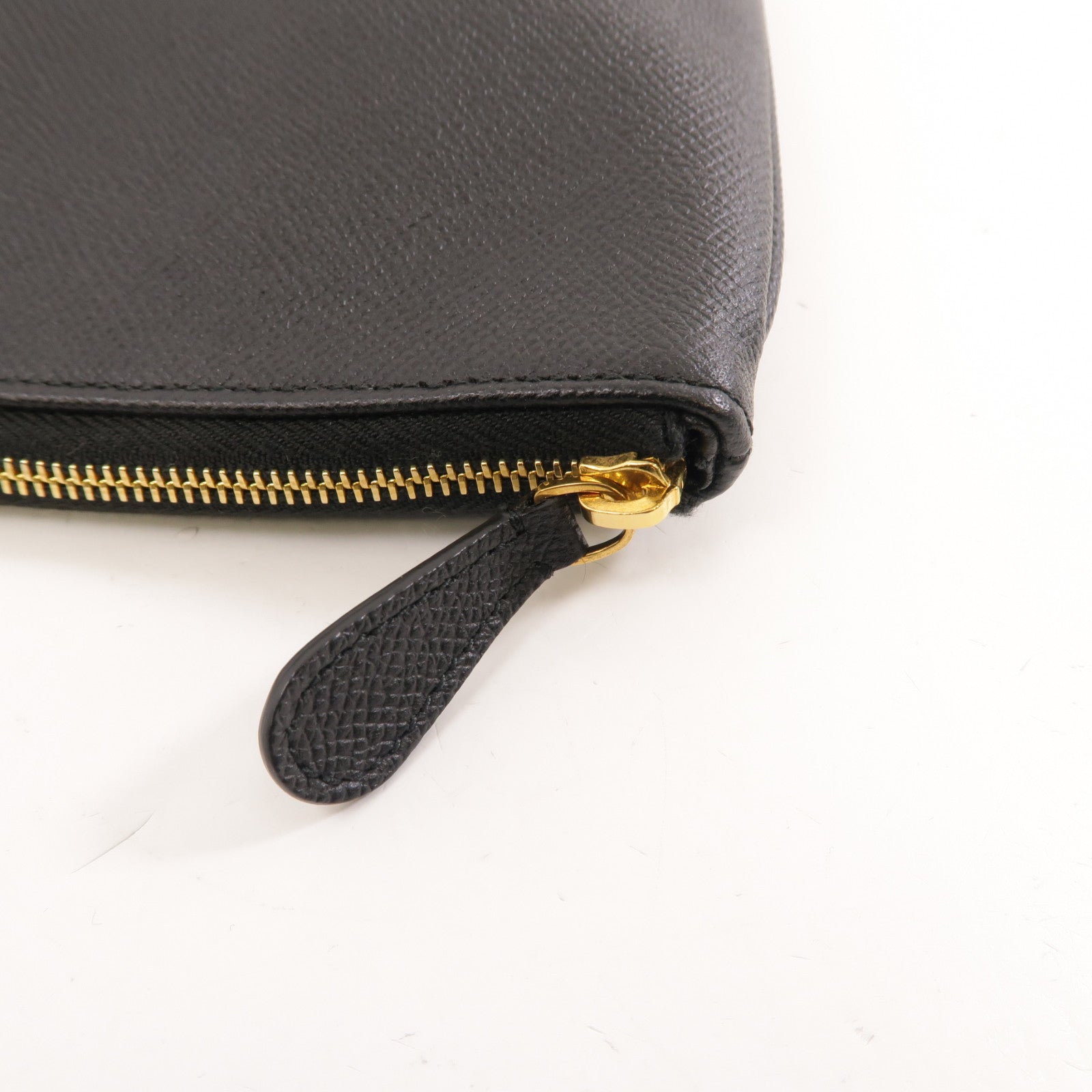 BALENCIAGA 牛皮皮革Clutch Bag金扣手拿包黑色