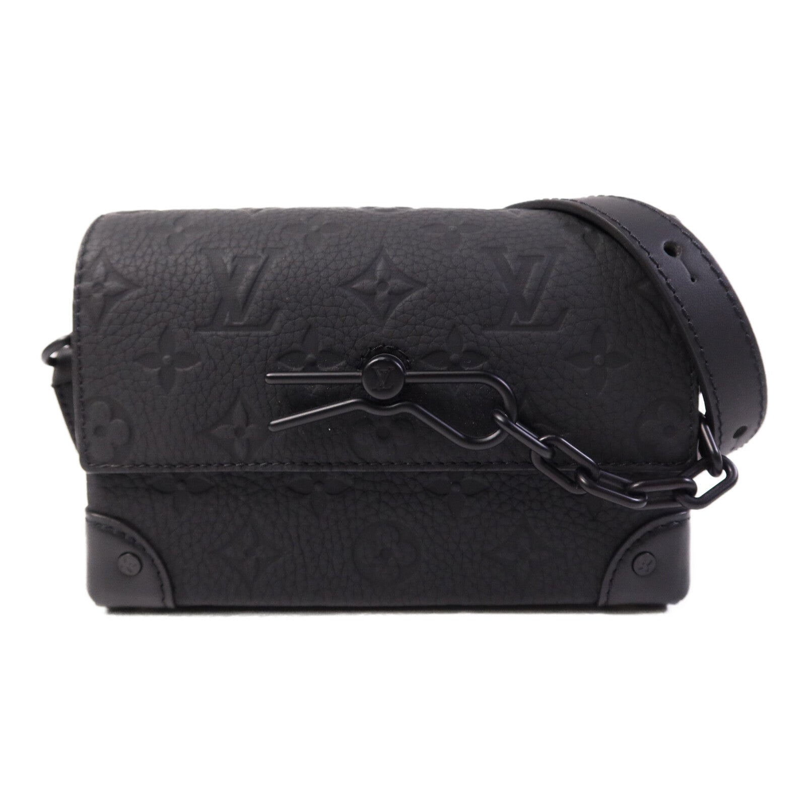 LOUIS VUITTON Monogram Taurillon Steamer Wearable Wallet扣肩背袋