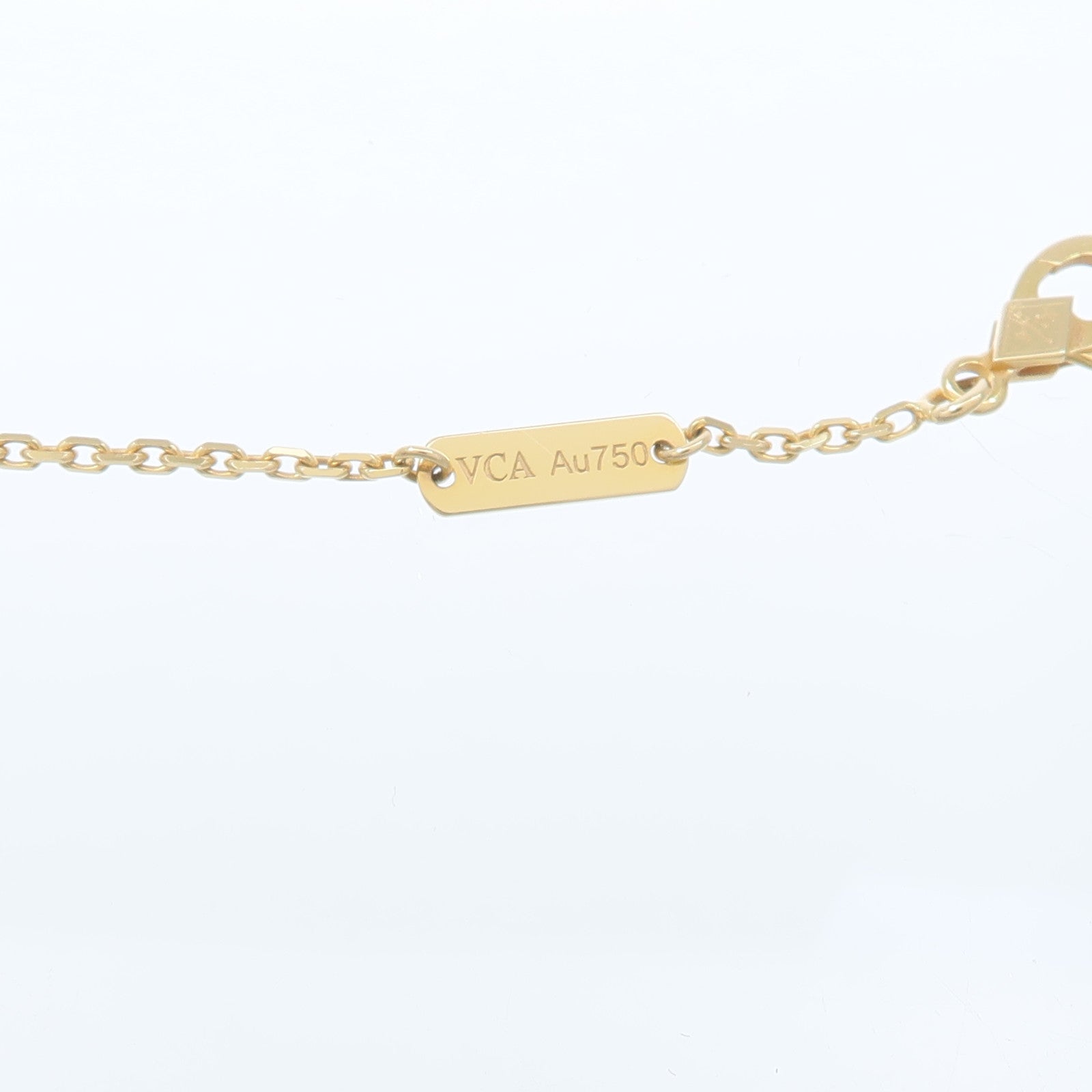 Van Cleef & Arpels 18K黃金Vintage Alhambra Necklace黑瑪瑙項鍊