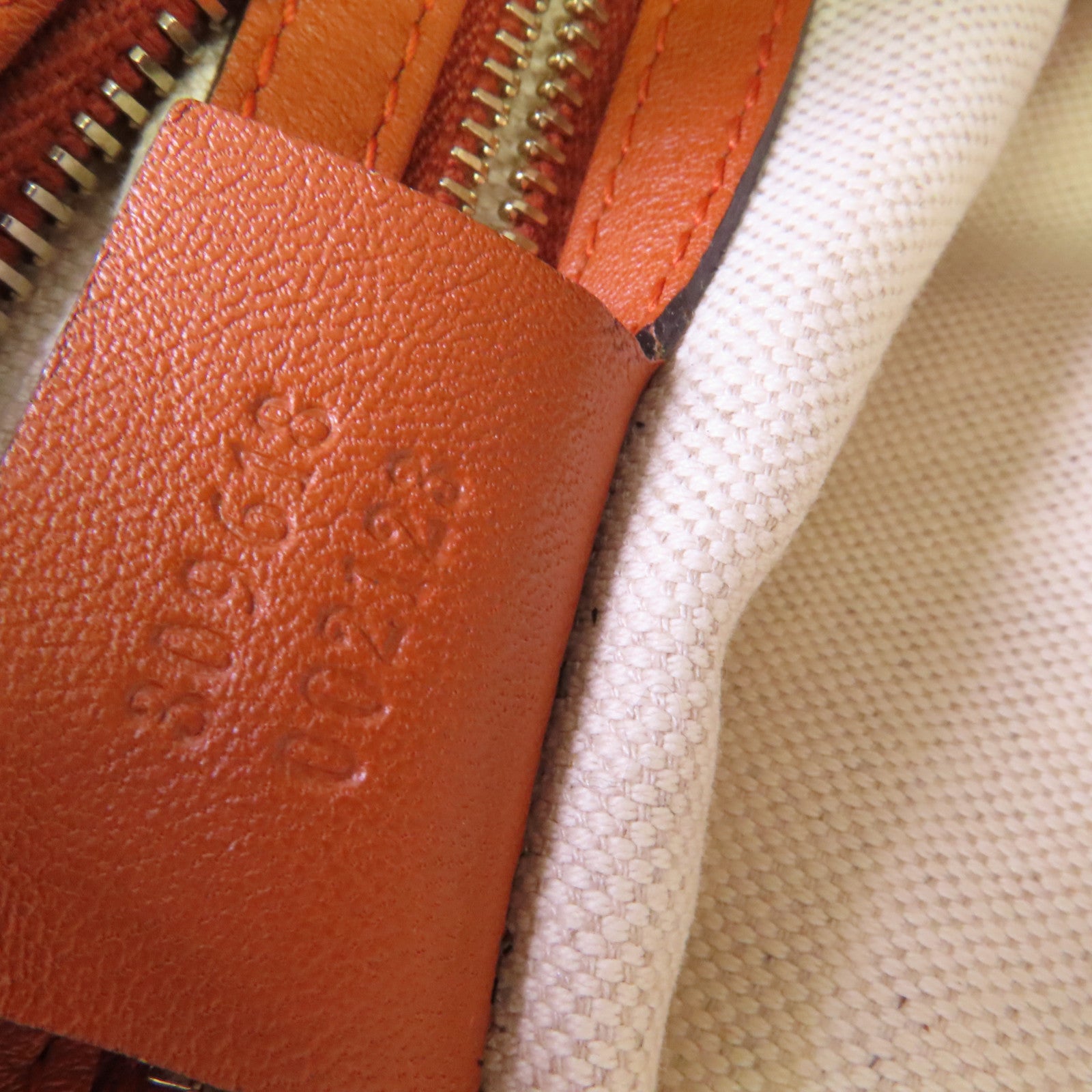 GUCCI 【激減優惠】塗層帆布Shoulder Bag金扣肩背袋橙色