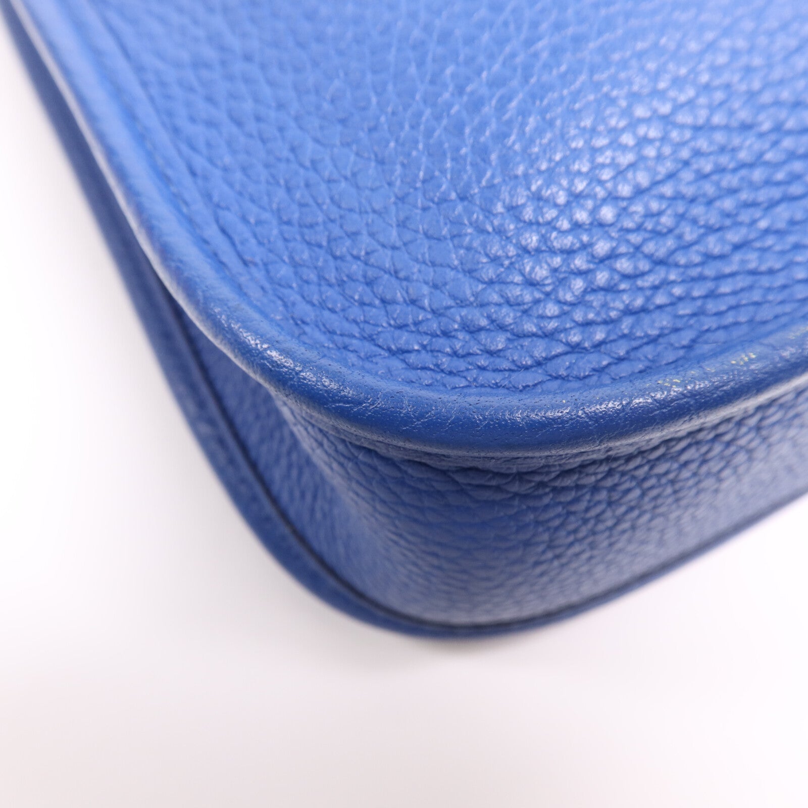 HERMES Clemence皮革Evelyne TPM金扣肩背袋Deep Blue