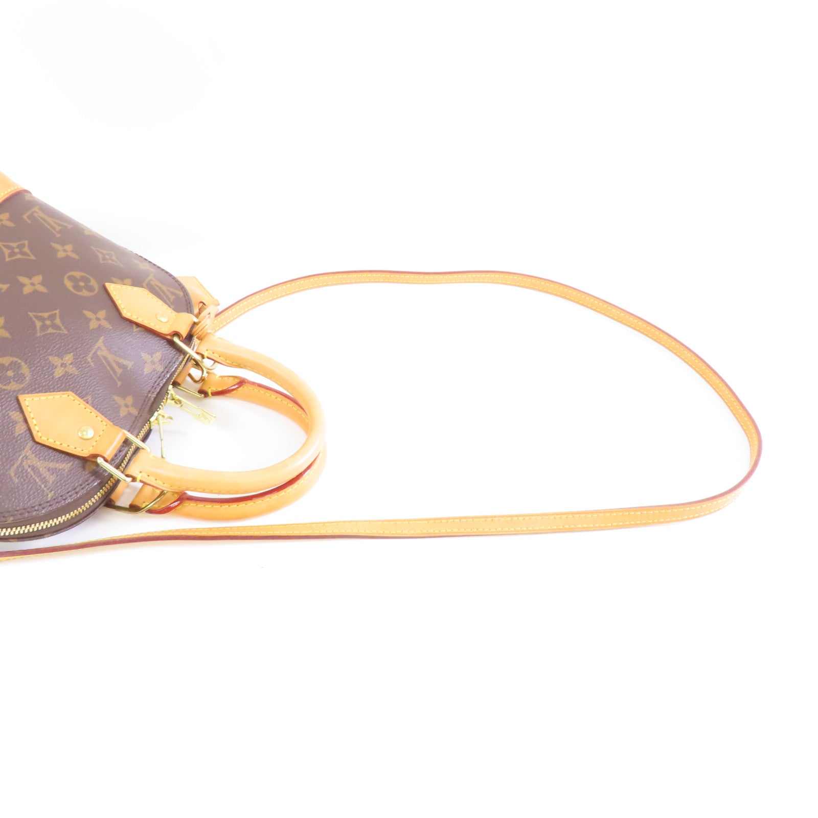 LOUIS VUITTON Monogram Alma BB金扣手挽肩背兩用袋啡色