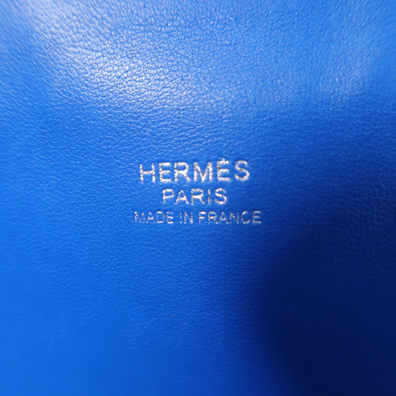 HERMES Evercolor皮革Toolbox 26手挽肩背兩用袋Blue Hydra