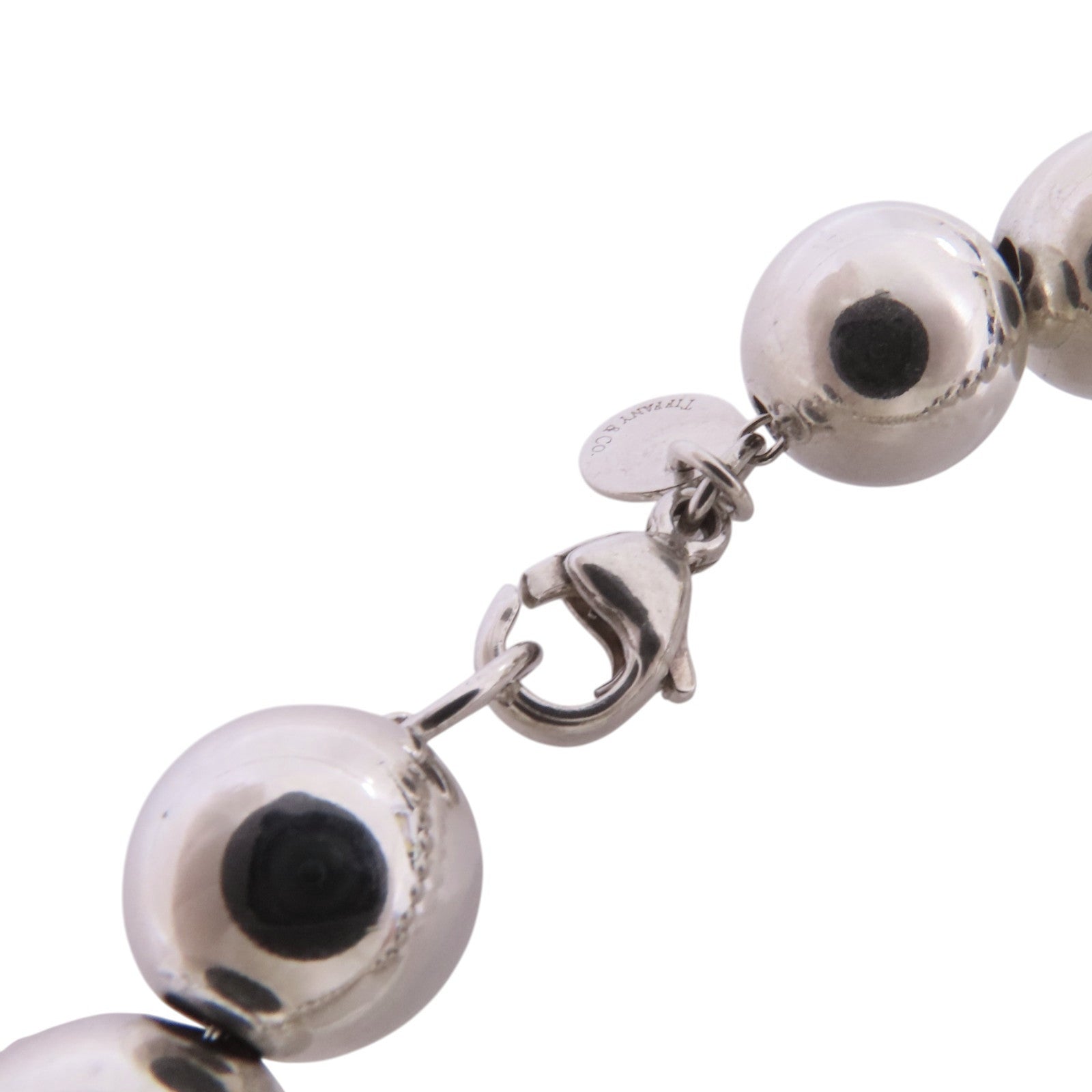 TIFFANY＆CO 925純銀銀扣項鏈Hardware ball Necklace