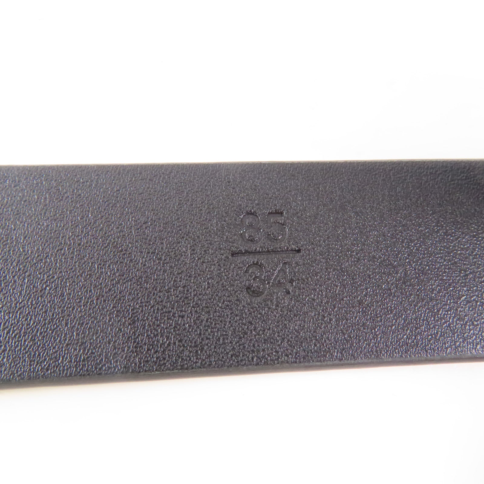 CHANEL 牛皮皮革Belt 85cm銀扣皮帶