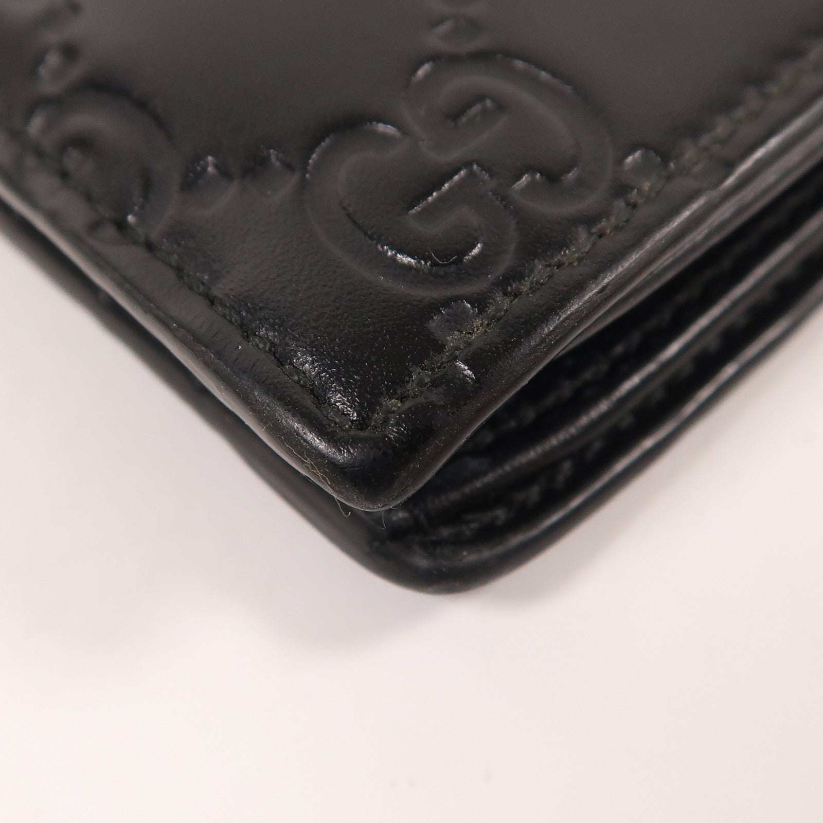 GUCCI 【激減優惠】牛皮皮革Signature Wallet錢包