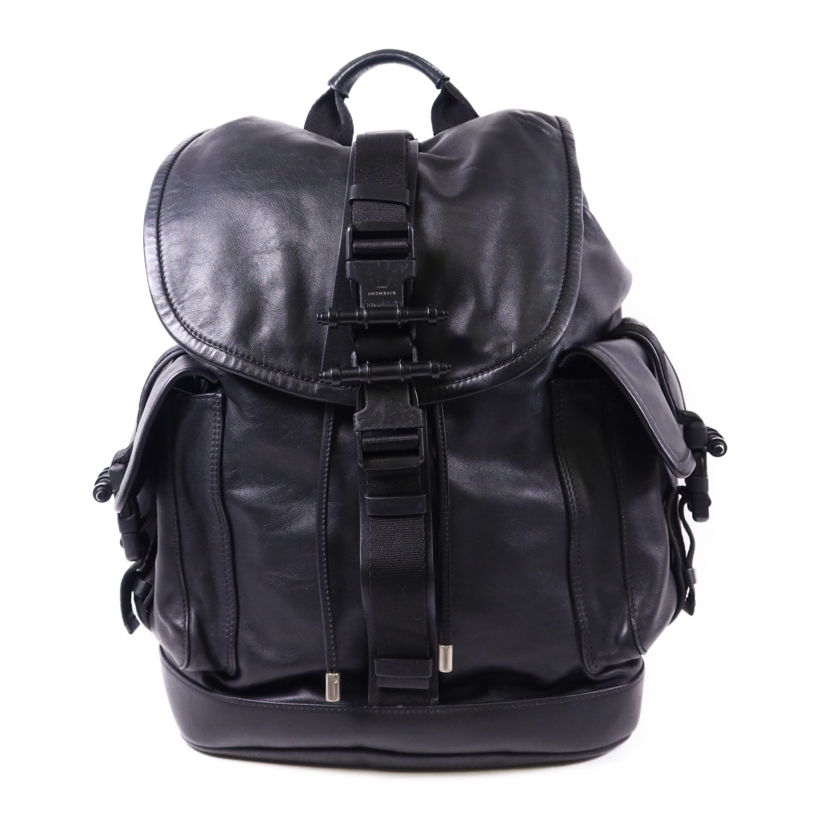 GIVENCHY 牛皮皮革Obsedia Backpack銀扣背包