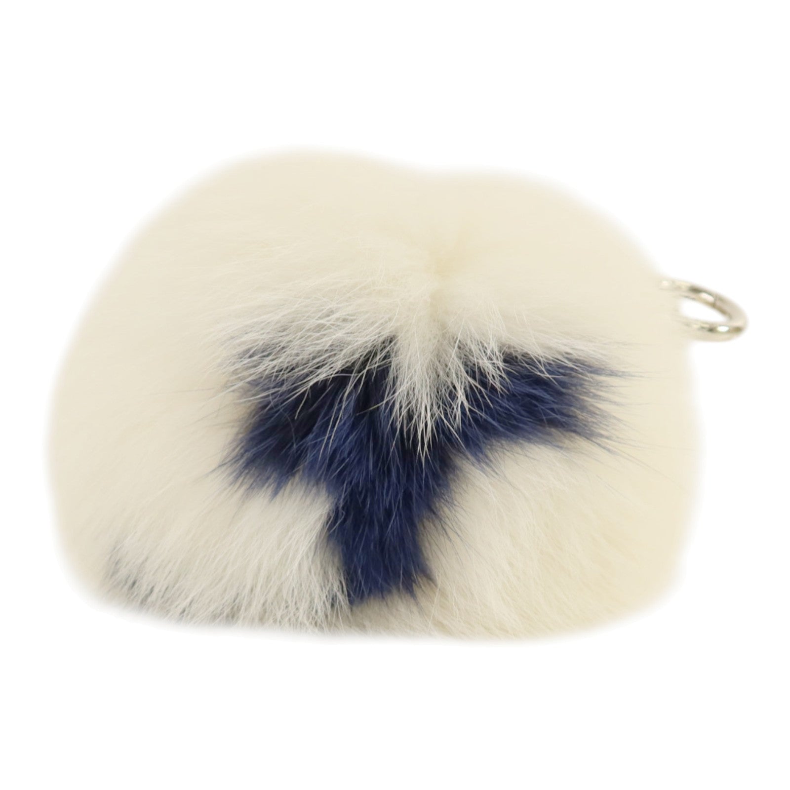 FENDI Fox Fur Pom Charm銀扣掛飾
