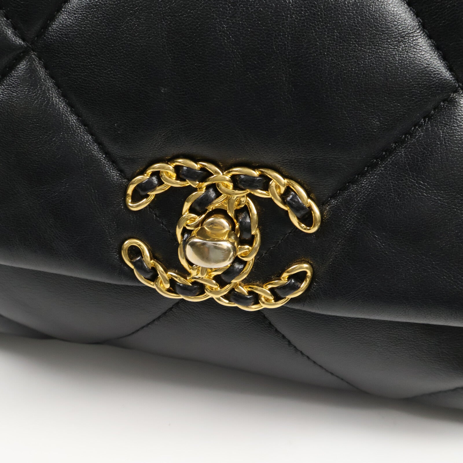 CHANEL 羊皮皮革Chanel 19 Small鏈帶肩背袋